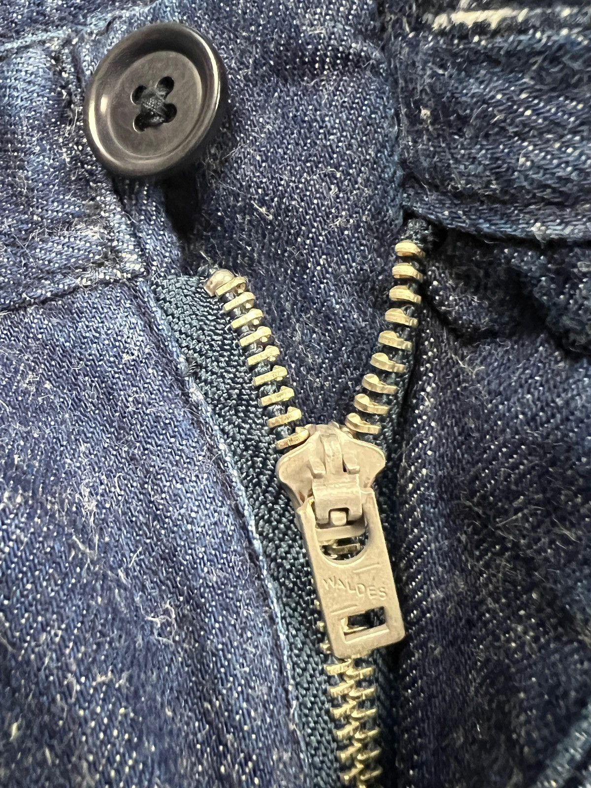 Comme des Garcons × Japanese Brand SEA 🇯🇵 Indigo Low Crotch Fatigue Denim Pants Size US 30 / EU 46 - 9 Thumbnail
