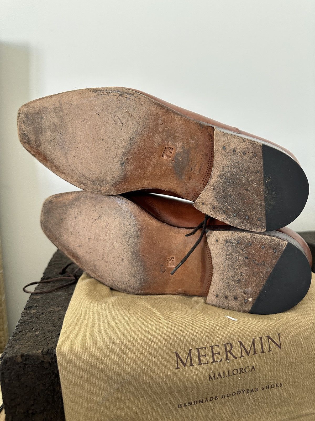Meermin Cognac Cap Toes Size US 8.5 / EU 41-42 - 5 Thumbnail