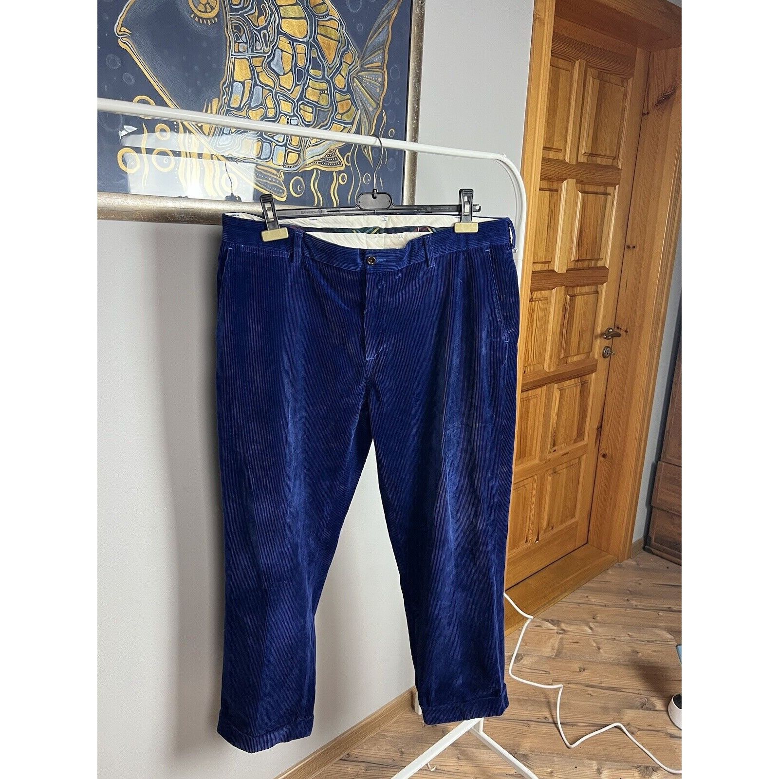 Polo Ralph Lauren Polo Ralph Lauren VTG Royal Blue Corduroy Straight Chino Pan Size US 38 / EU 54 - 1 Thumbnail