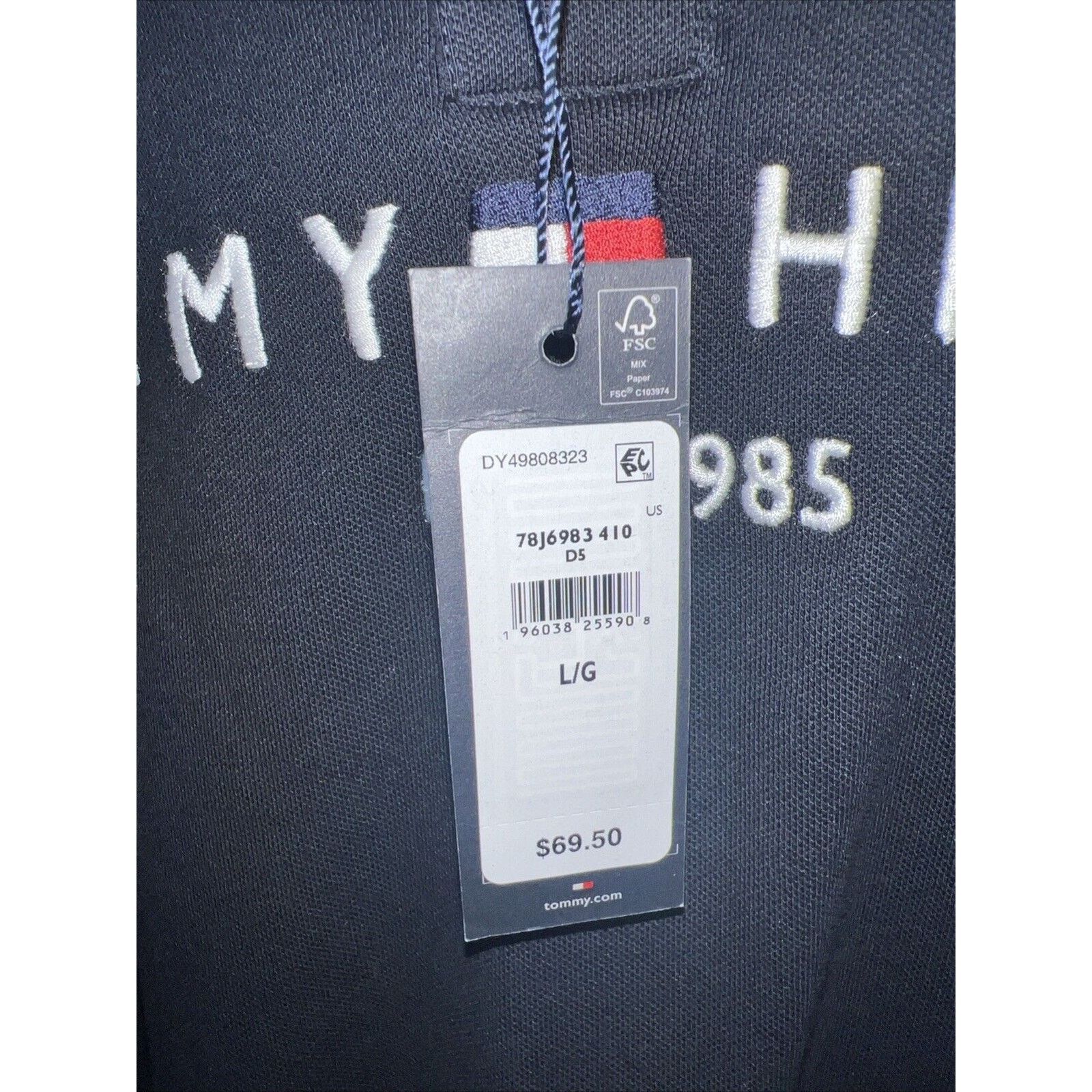 Tommy Hilfiger Tommy Hilfiger Polo Shirt Men's Large Navy Golf Short Sleeve Size US L / EU 52-54 / 3 - 3 Thumbnail