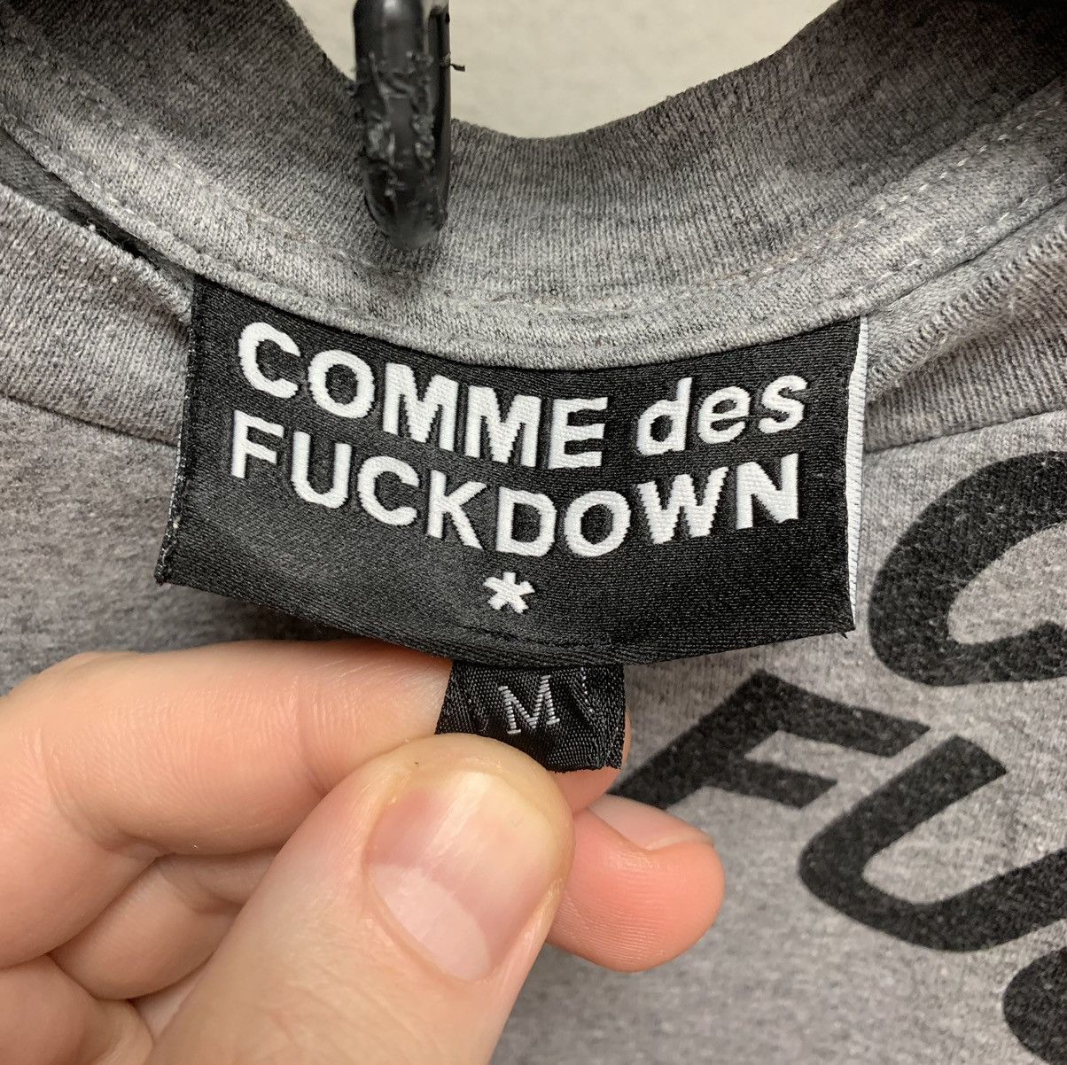 Comme Des Fuck Down Comme des FUCKDOWN monogram grey t-shirt M-L s Size US M / EU 48-50 / 2 - 7 Thumbnail