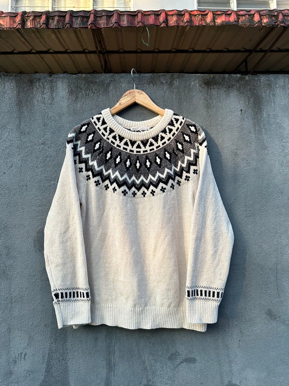 Japanese Brand Ikka Knitted Sweatshirt Size US M / EU 48-50 / 2 - 3 Thumbnail