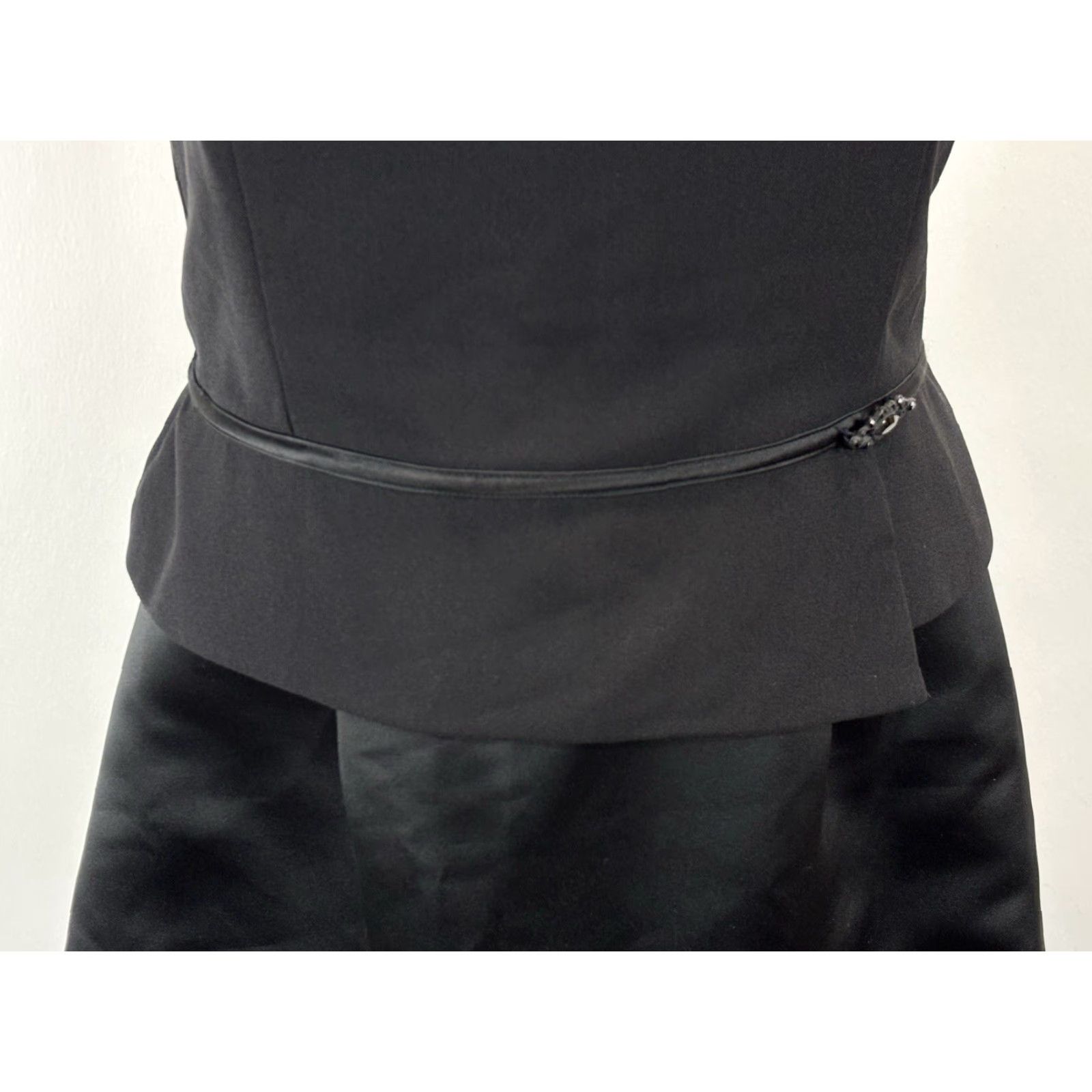 Vintage VINTAGE Scott McClintock Long Black Gown Dress 16 Satin Skirt Removable Straps US Eveningwear 1990s Mens? Womens? Size 38" / US 16 / IT 52 - 6 Thumbnail