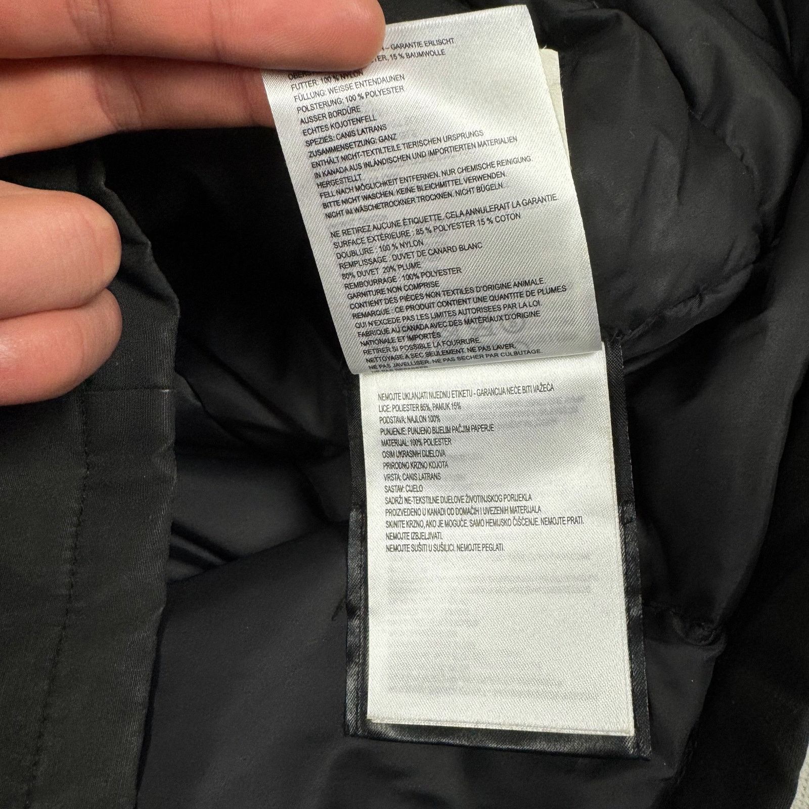 Canada Goose Canada Goose Black Hooded Full Zip Parka Jacket Small Size S / US 4 / IT 40 - 20 Thumbnail