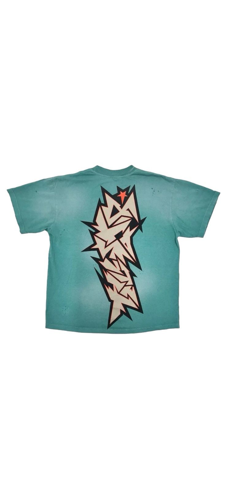 HELLSTAR Aqua Hellstar Cracked T-Shirt Size US XL / EU 56 / 4 - 2 Thumbnail