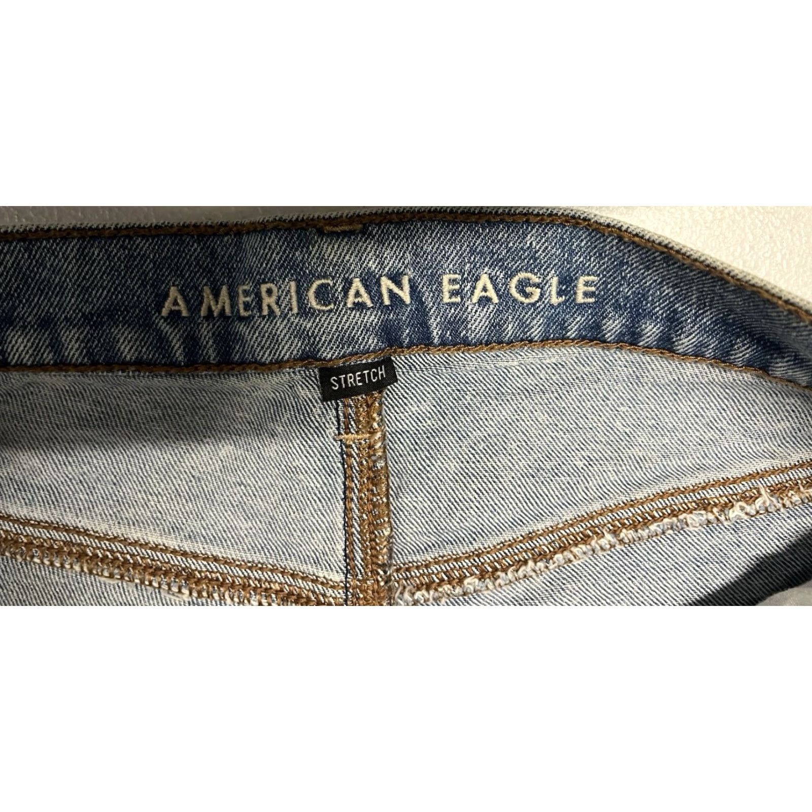 American Eagle Outfitters American Eagle Shorts Women’s Regular Size 8 Blue Denim Boyfriend High Rise 5-Pocket Stretch Vintage: No Size 30" / US 8 / IT 44 - 7 Thumbnail