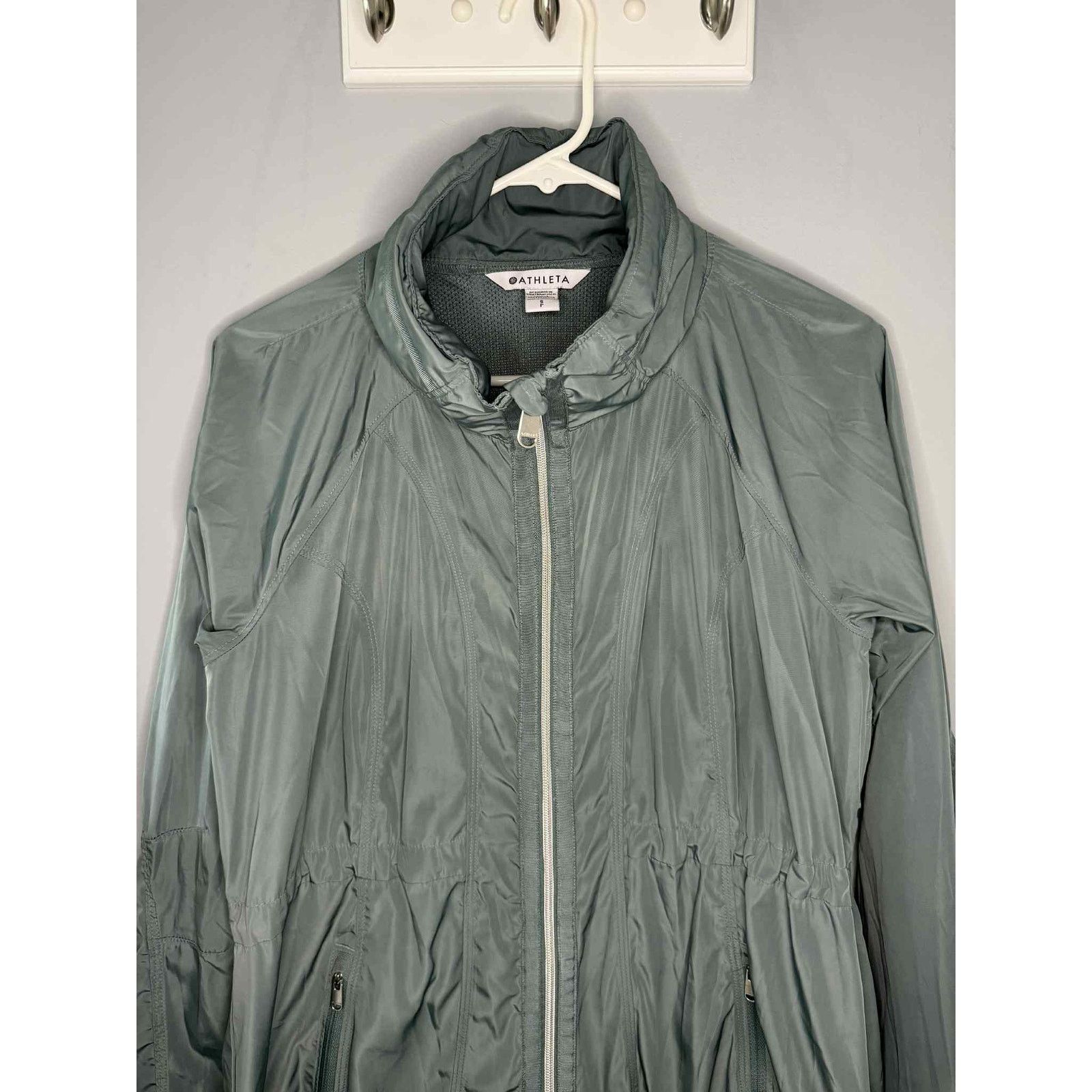 Athleta Athleta Drip Drop Water Repellent Jacket with Hood Grey S Size S / US 4 / IT 40 - 5 Thumbnail