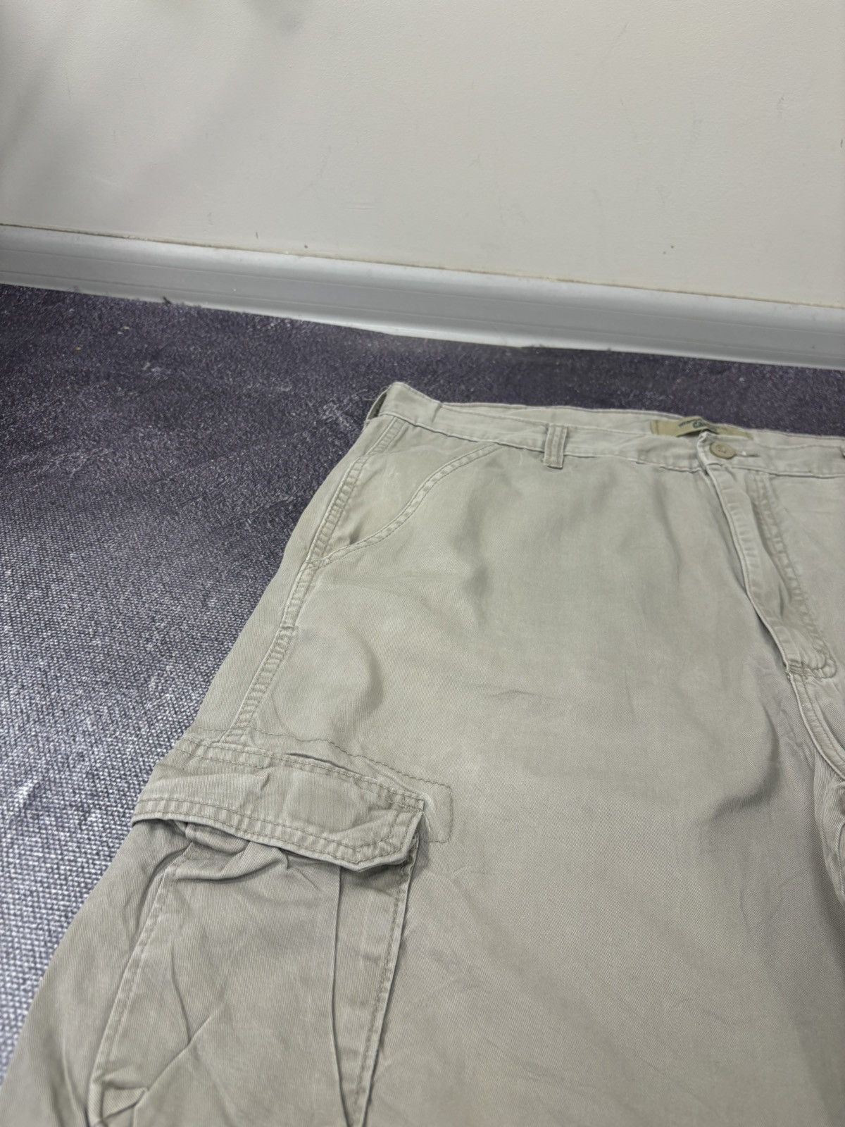 Vintage Vintage Wrangler USA Beige Utility Hype Baggy Cargo Shorts Size US 36 / EU 52 - 5 Thumbnail