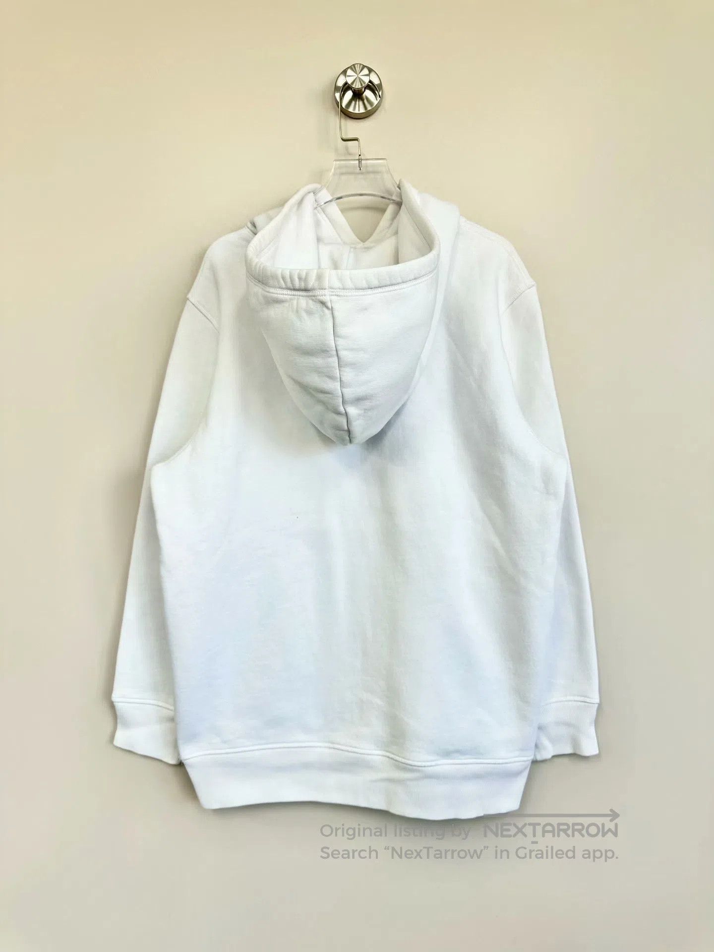Burberry Burberry White Embroidered Letter Logo Hooded Sweatshirt| Size US M / EU 48-50 / 2 - 2 Thumbnail