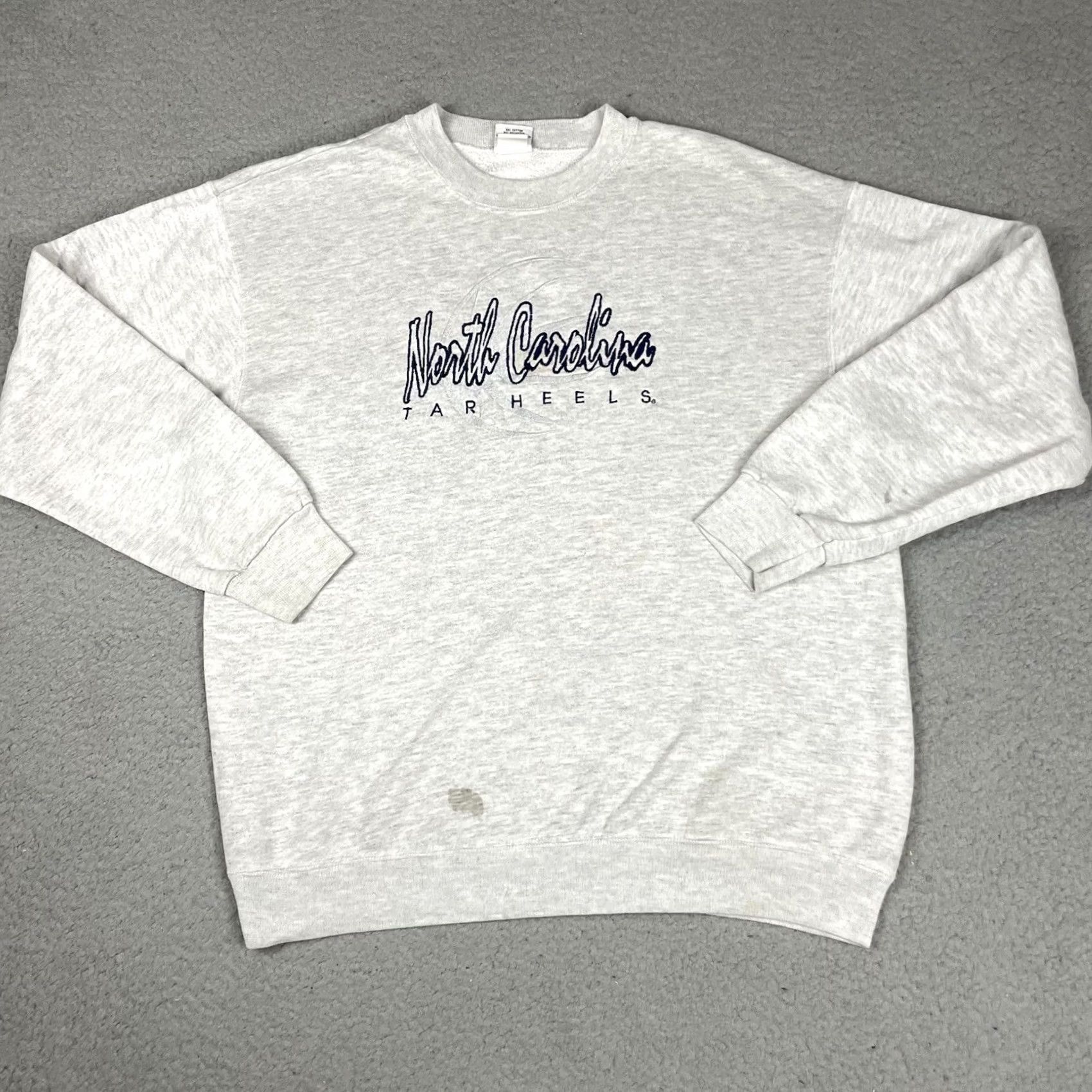 Logo Athletic VINTAGE North Carolina Sweatshirt Unisex Adults L Gray Tarheels Embroidered College Logo Athletic Crew Neck Pullover 90s Sports University USA Hip Hop Size US L / EU 52-54 / 3 - 2 Thumbnail