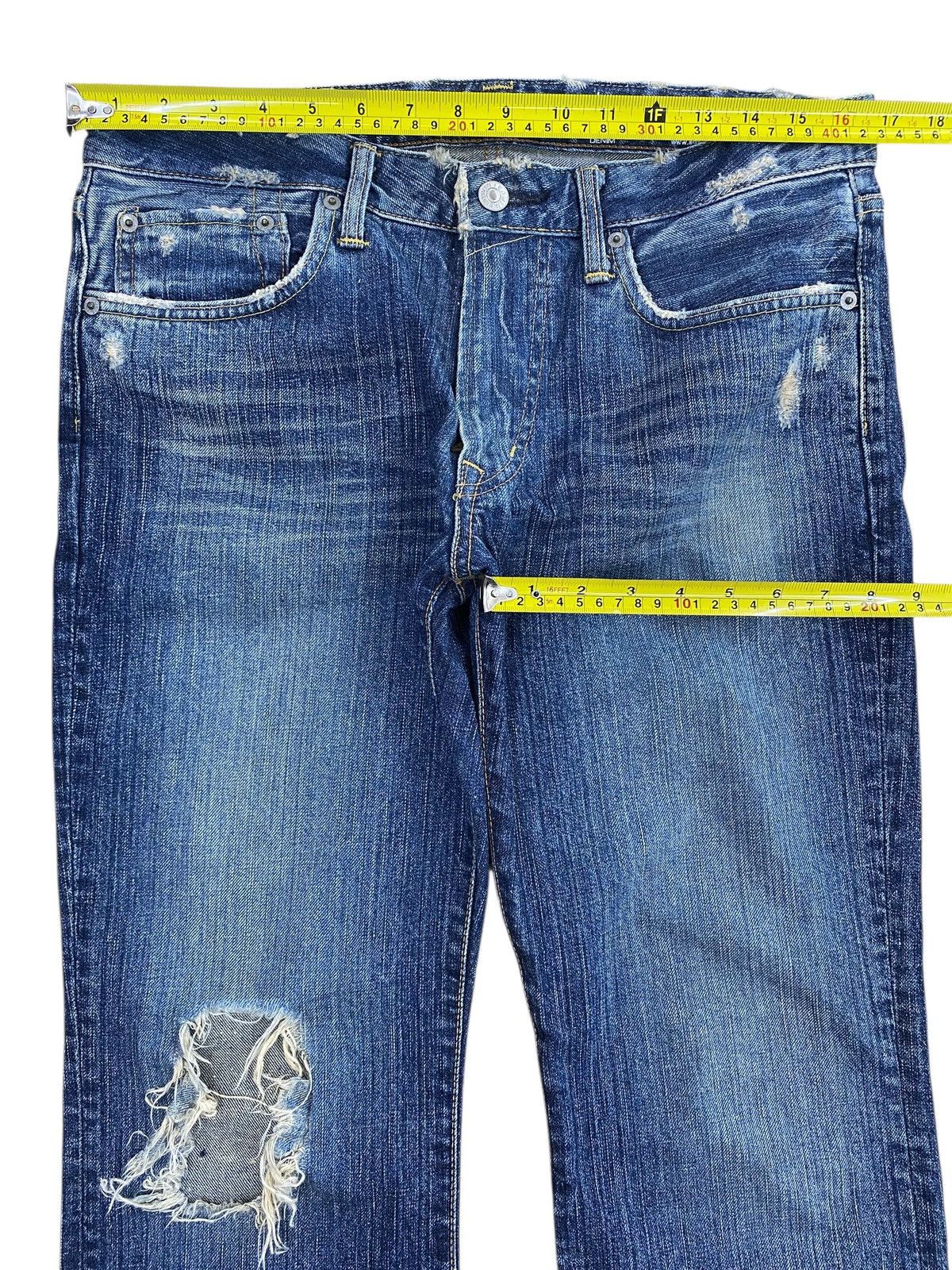 Edwin Edwin Acid Blue Wash Style Distressed Jeans Size US 33 - 5 Thumbnail