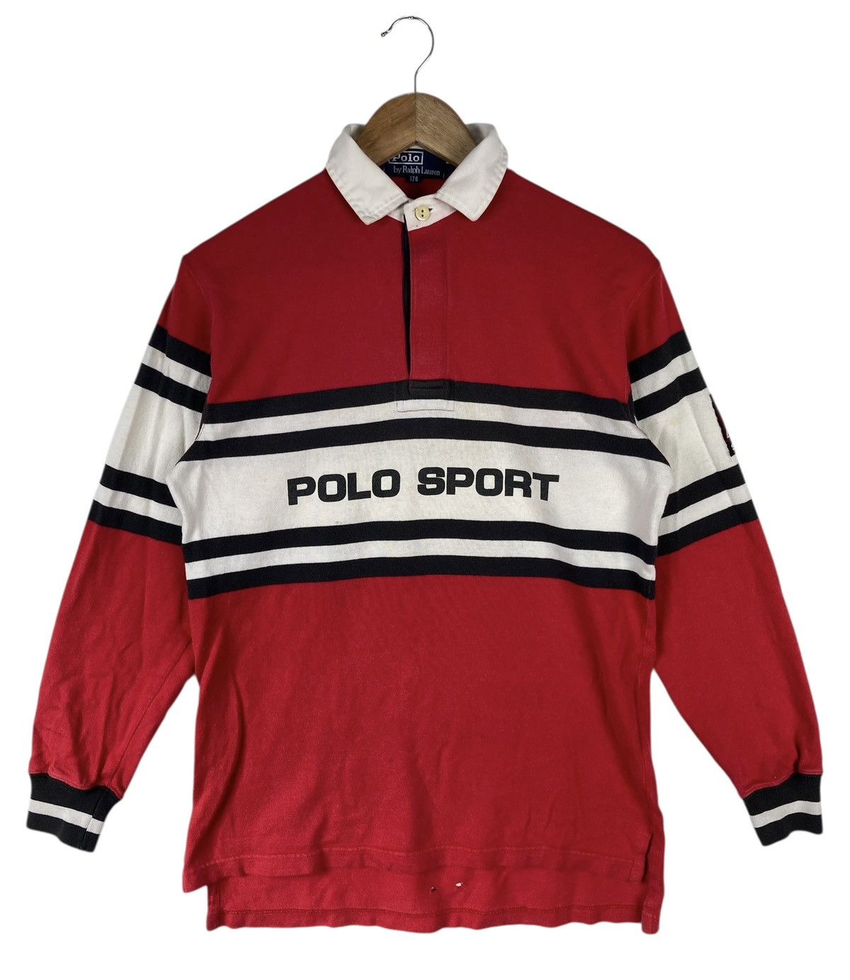 Polo Ralph Lauren Vintage Lolife Polo Sport Usa By Ralph Lauren Polo Rugby Size US S / EU 44-46 / 1 - 2 Thumbnail