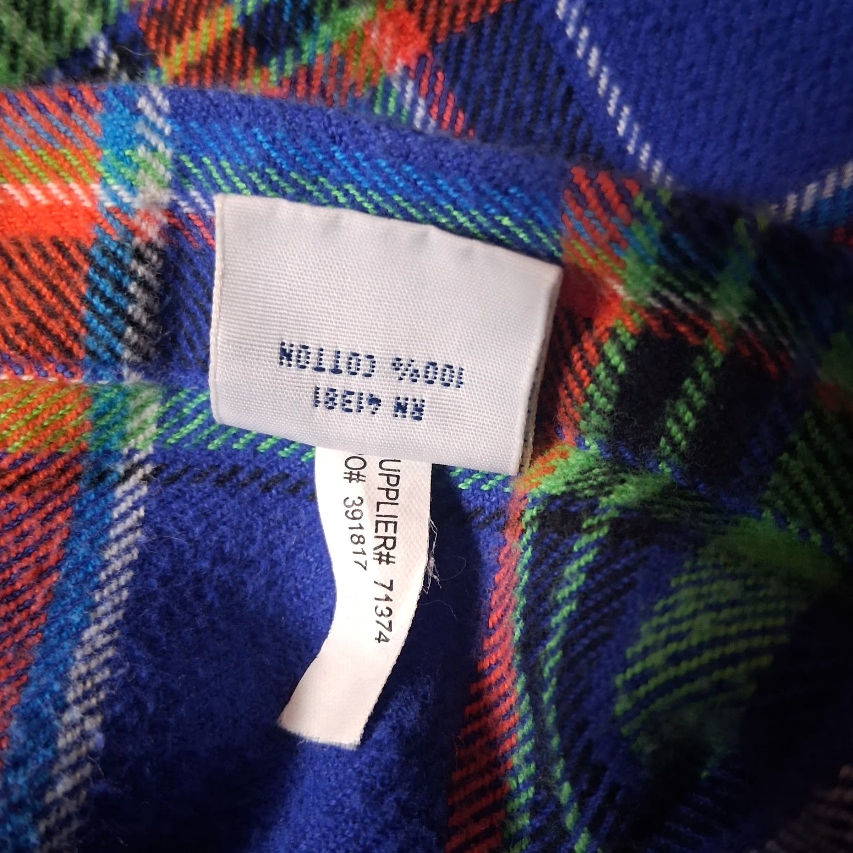 Ralph Lauren Ralph Lauren Flannel Shirt Men XL Blue Orange Green Plaid Tartan Button Down Size US XL / EU 56 / 4 - 5 Thumbnail
