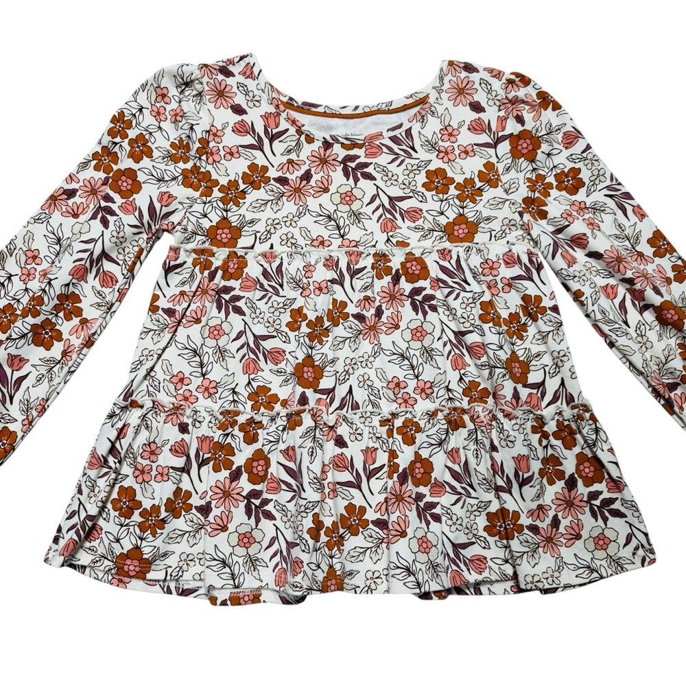 Haute Hippie New Haute Hippie Long Sleeve Floral Print Cotton Top Size XXS / US 00 / IT 34 - 2 Thumbnail