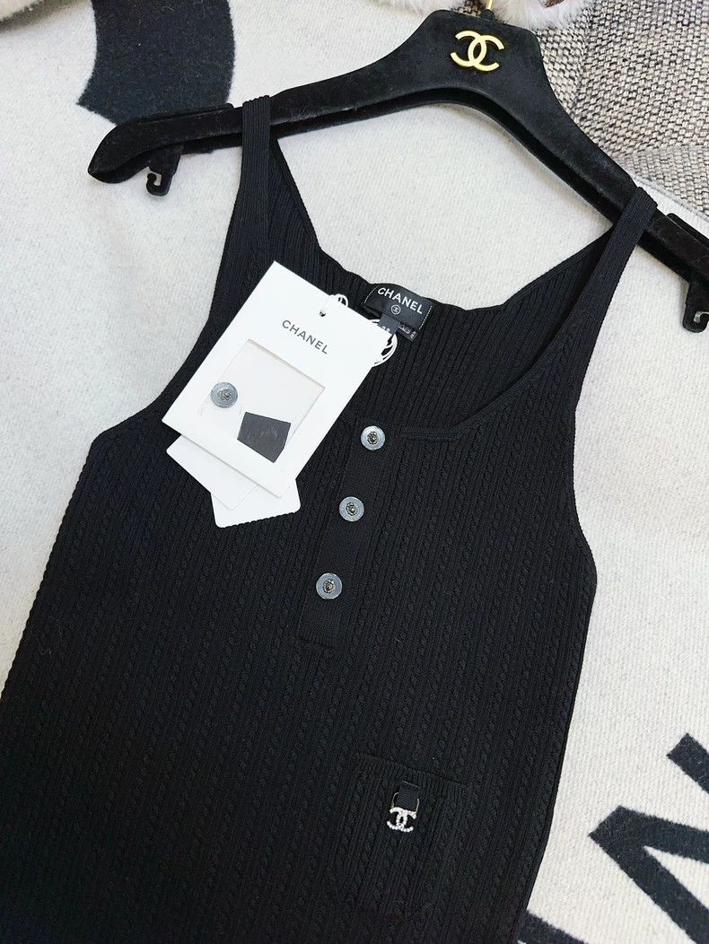 Chanel Chanel 22P black lion buckle knitted suspender Size XS / US 0-2 / IT 36-38 - 5 Thumbnail