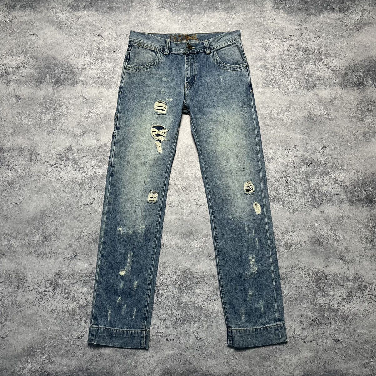 Desigual Vintage Desigual Distressed Trashed Denim Jeans Streetwear Size US 28 / EU 44 - 1 Thumbnail