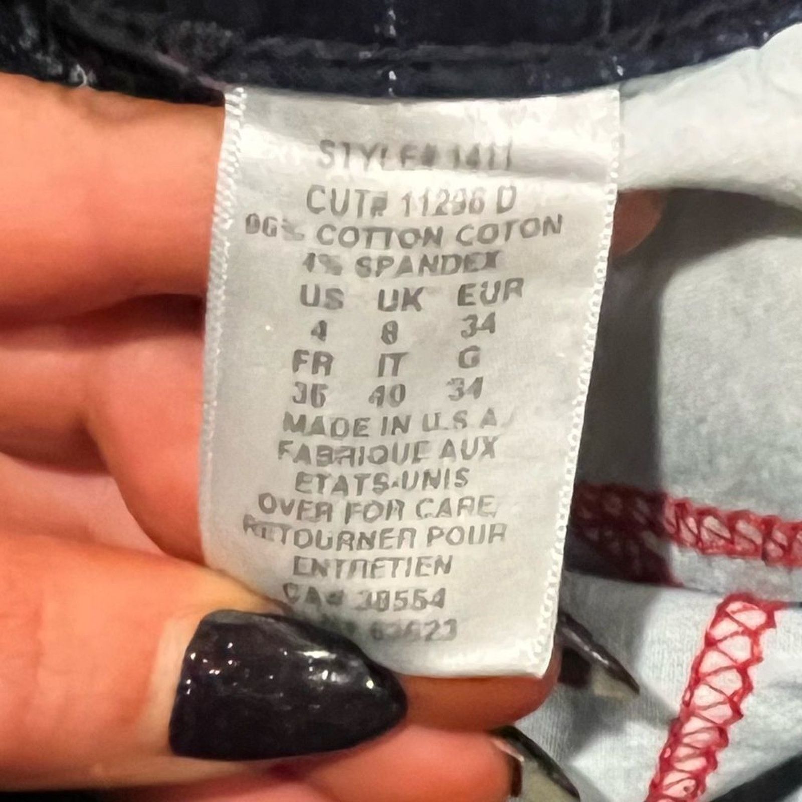 NYDJ Not your daughters jeans Straight Leg Pants Pin Stripe Siz 4 Size 27" / US 4 / IT 40 - 11 Thumbnail