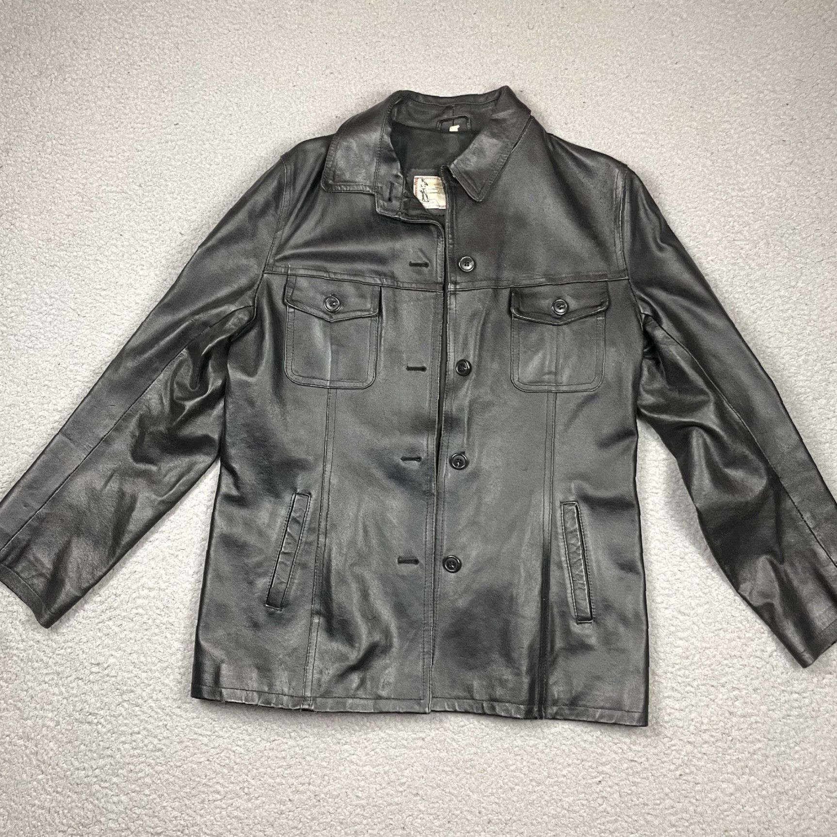 Vintage VINTAGE Michelangelo Leather Jacket Womens Small Black Firenze Made in Italy Casual Rare Leather Motorcycle Jacket Womens Small Black 1990s Size L / US 10 / IT 46 - 4 Thumbnail