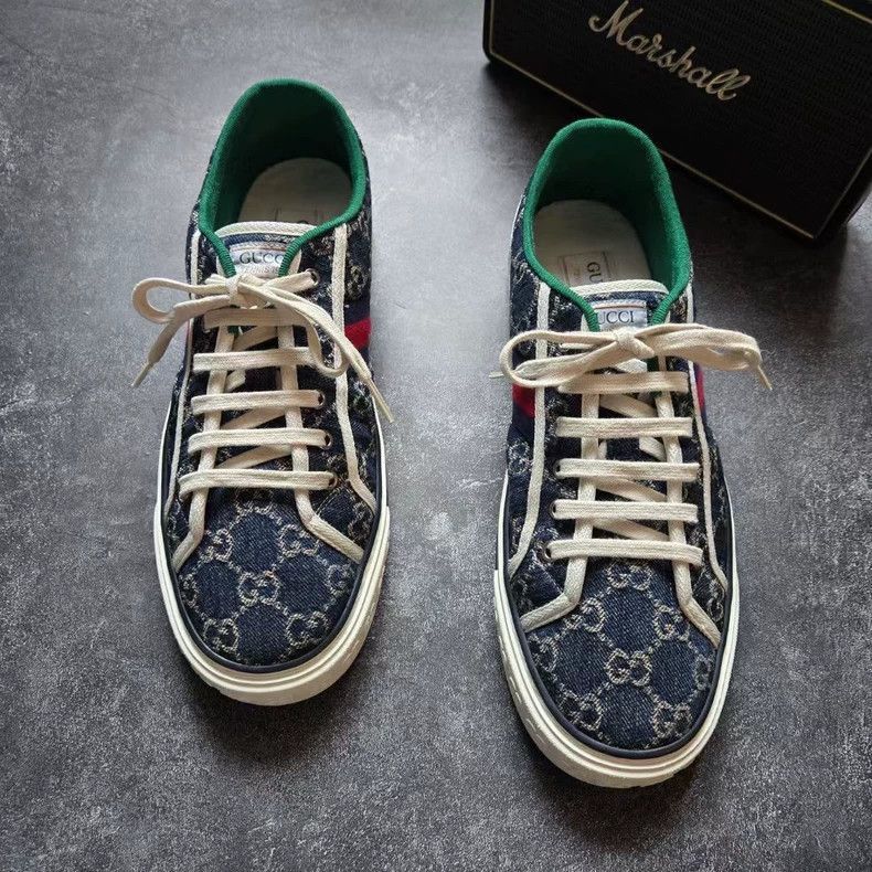 Gucci GUCCI Tennis 1977 Blue and White Sneakers-2505 Size US 10 / EU 43 - 3 Thumbnail