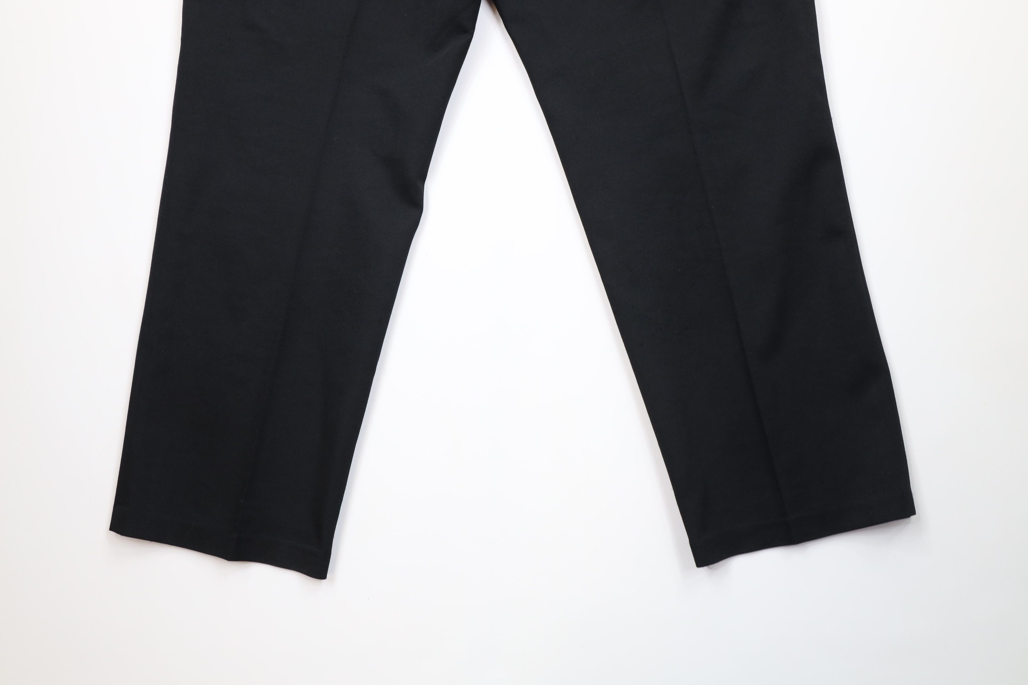 Levi's Vintage 90s Levis Knit Wide Leg Chino Pants Black Polyester Size US 42 / EU 58 - 13 Thumbnail