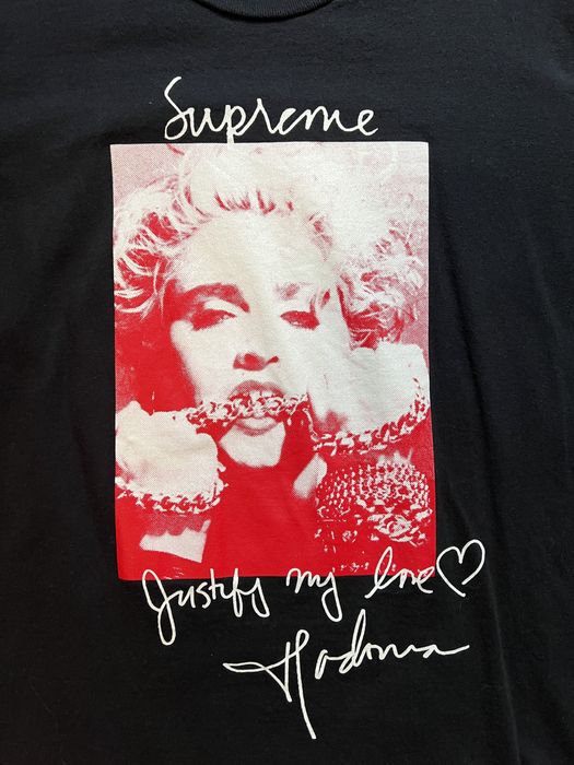 Supreme Supreme Madonna Tee (FW18) in Black | Grailed