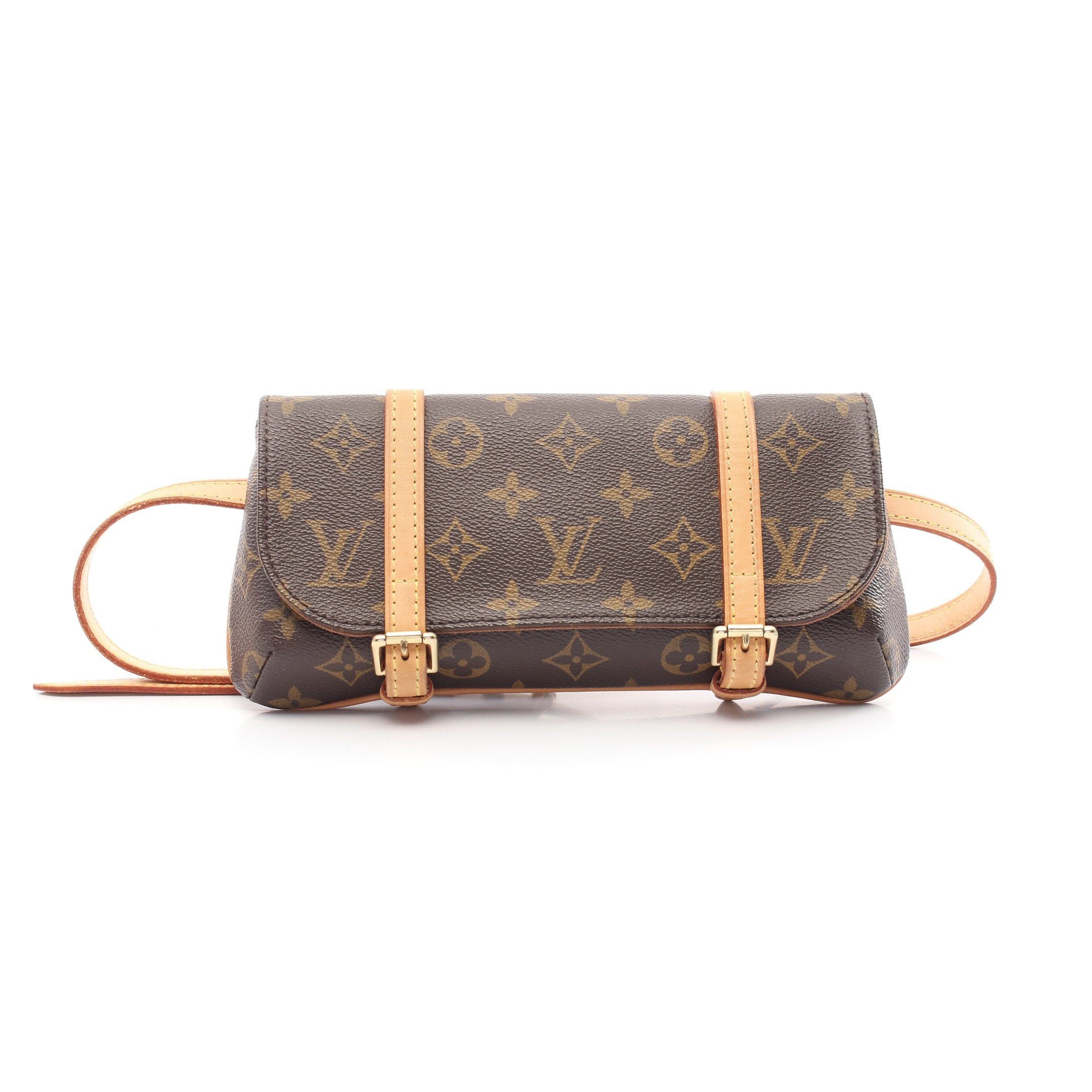 Louis Vuitton Louis Vuitton Pochette Murrell Monogram Body Bag Waist Leather Brown Size ONE SIZE - 1 Thumbnail