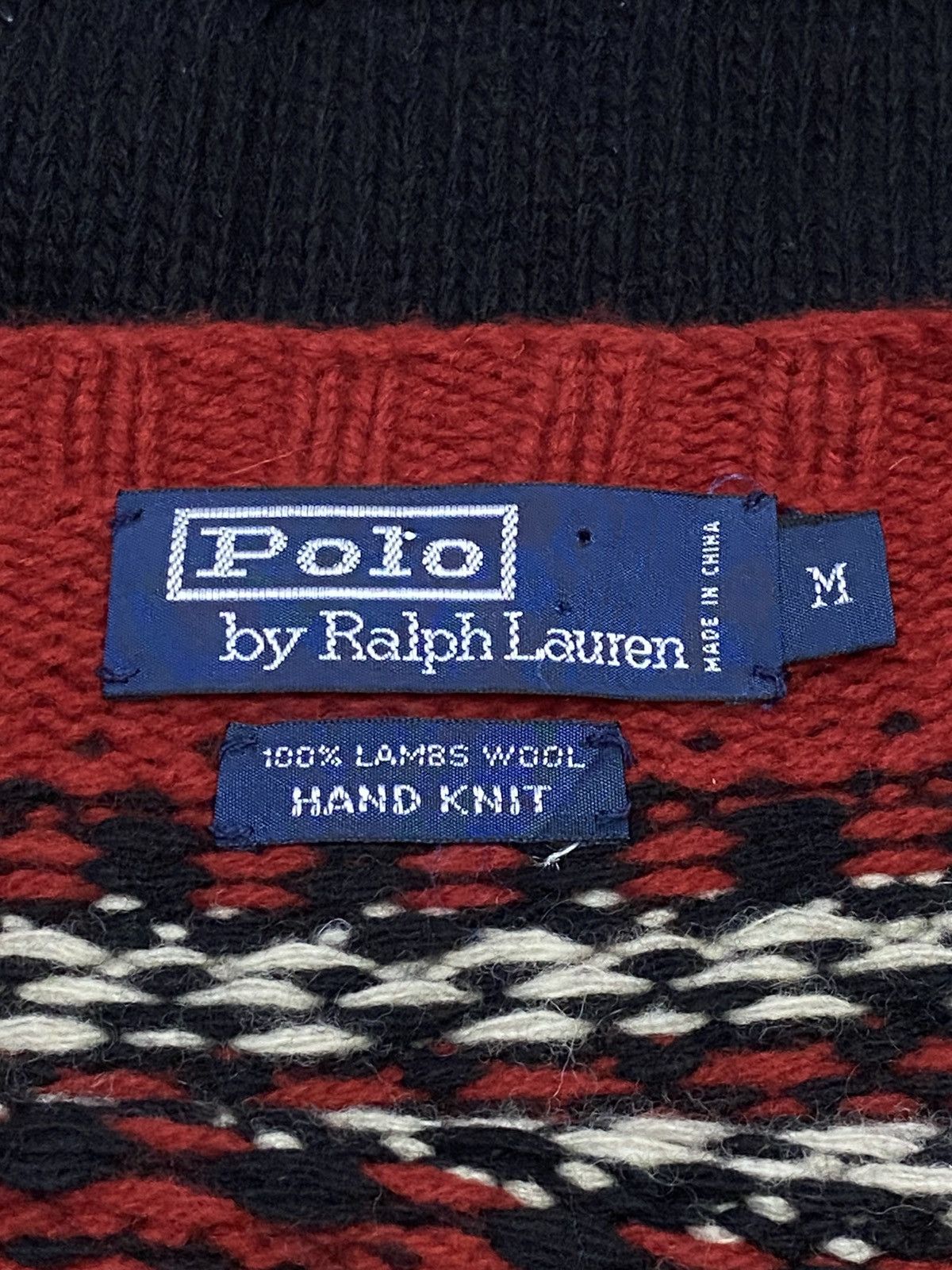Polo Ralph Lauren Polo Ralph Lauren Classic Hand Knit Wool Sweater Size US M / EU 48-50 / 2 - 12 Thumbnail