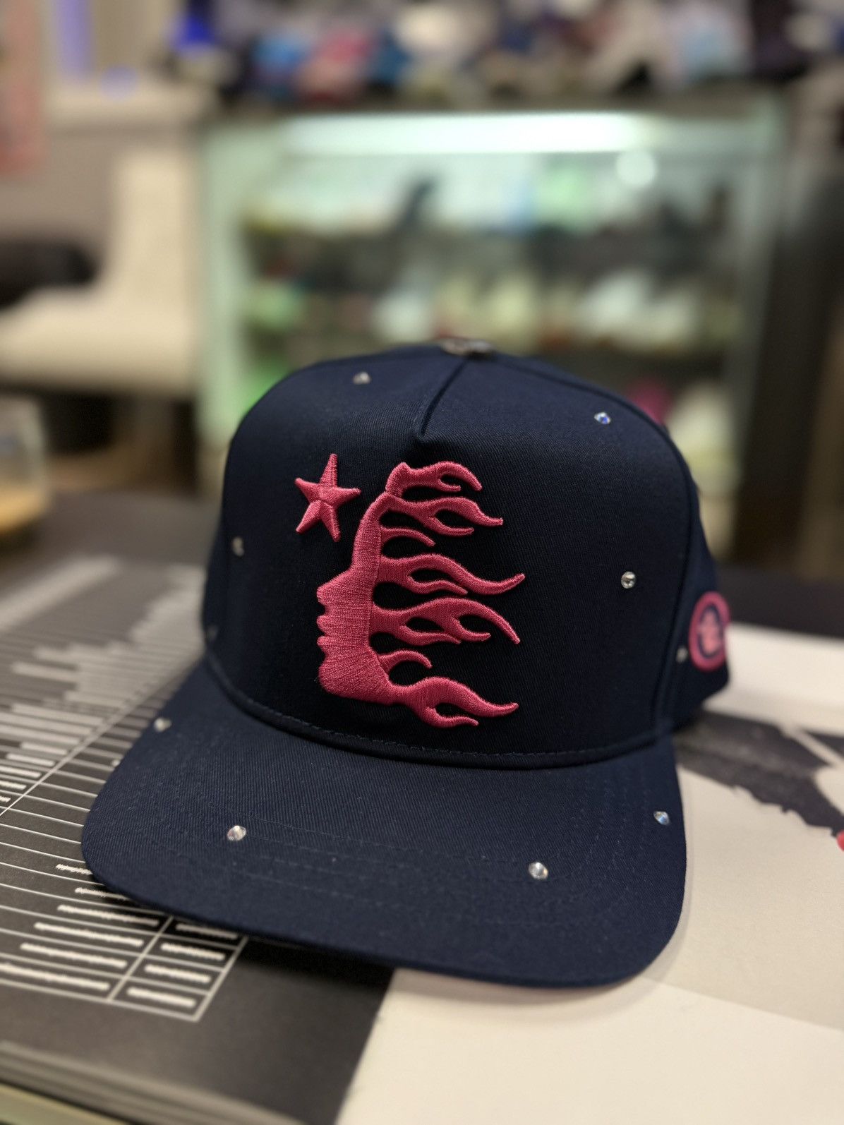 HELLSTAR Hellstar Adjustable Size SnapBack Hat Blue Pink STONE (NEW) Size ONE SIZE - 2 Thumbnail