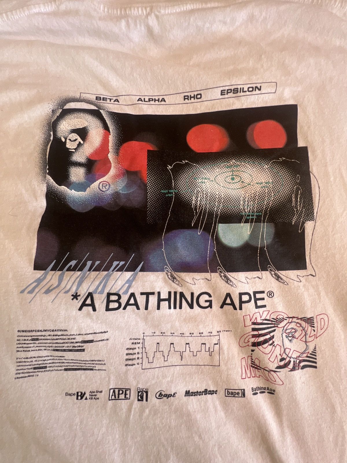 Bape Bape World Gone Mad T Shirt Size US XL / EU 56 / 4 - 1 Thumbnail