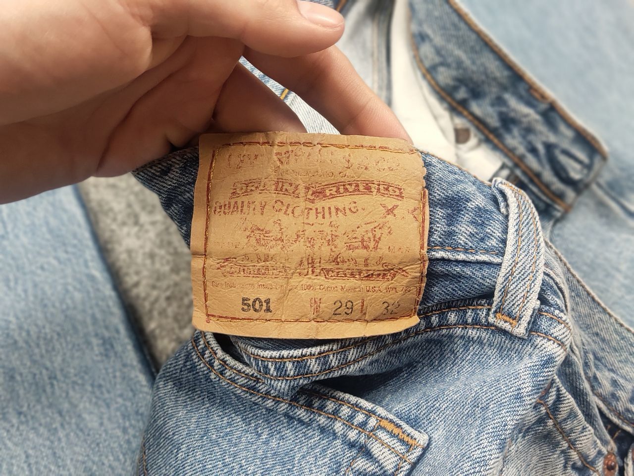 Levi's Vintage 90's Levi’s 501 Sashiko Kapital Jeans junya Style Size 29" - 13 Thumbnail