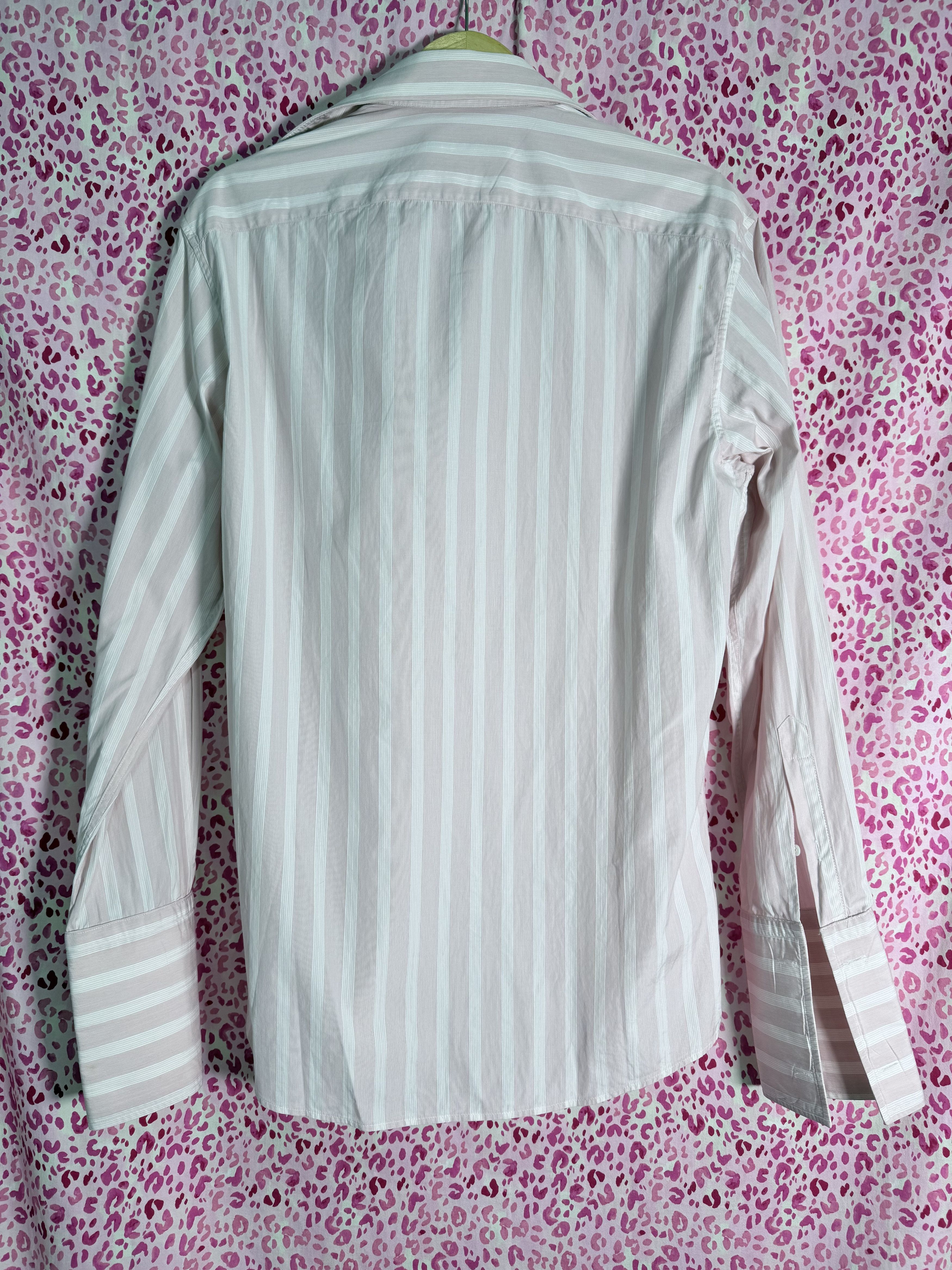 Gucci Tom Ford Gucci Pink Striped Shirt Size US M / EU 48-50 / 2 - 4 Thumbnail
