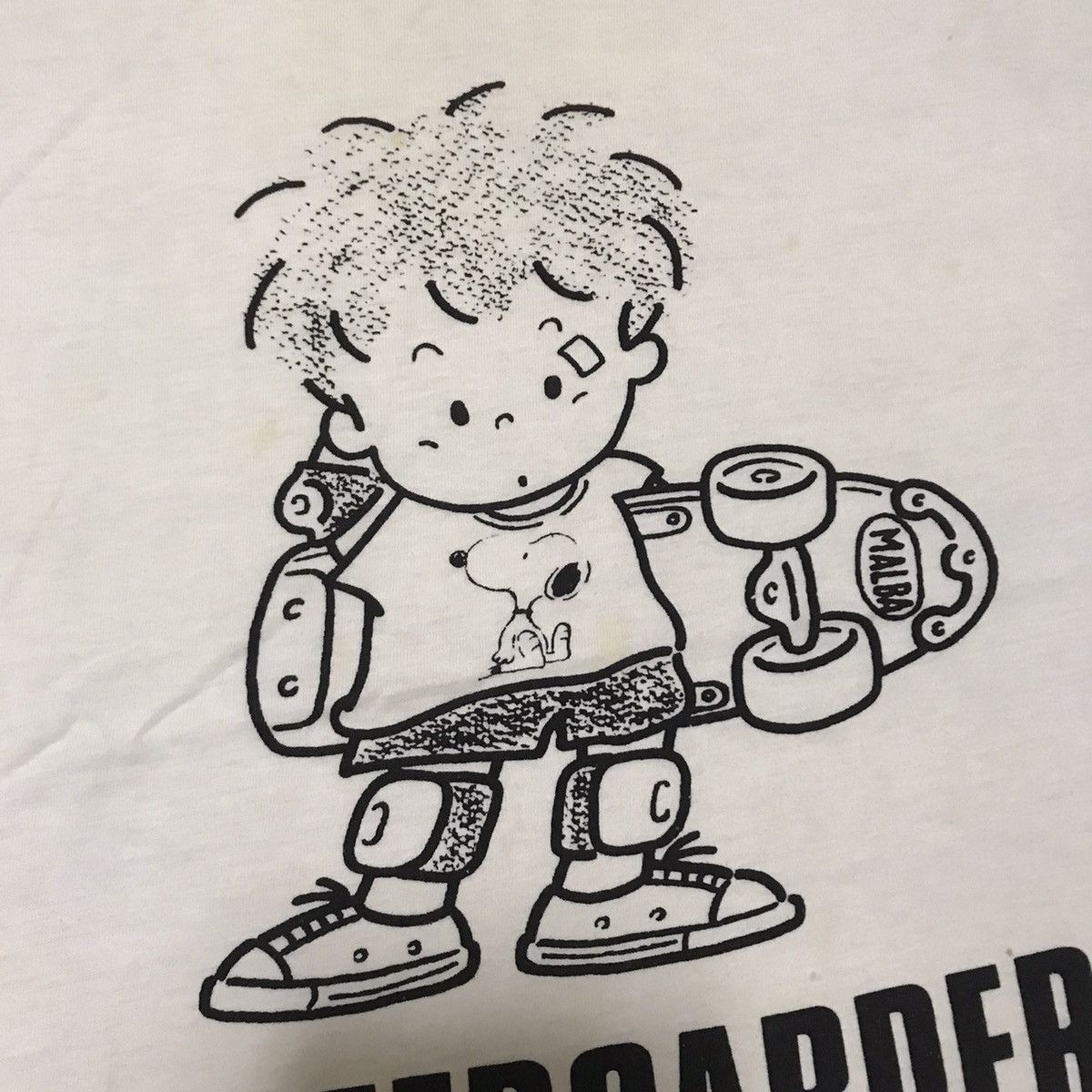 Peanuts × Vintage VINTAGE SNOOPY SKATEBOARDER RARE TEE Size US M / EU 48-50 / 2 - 3 Thumbnail