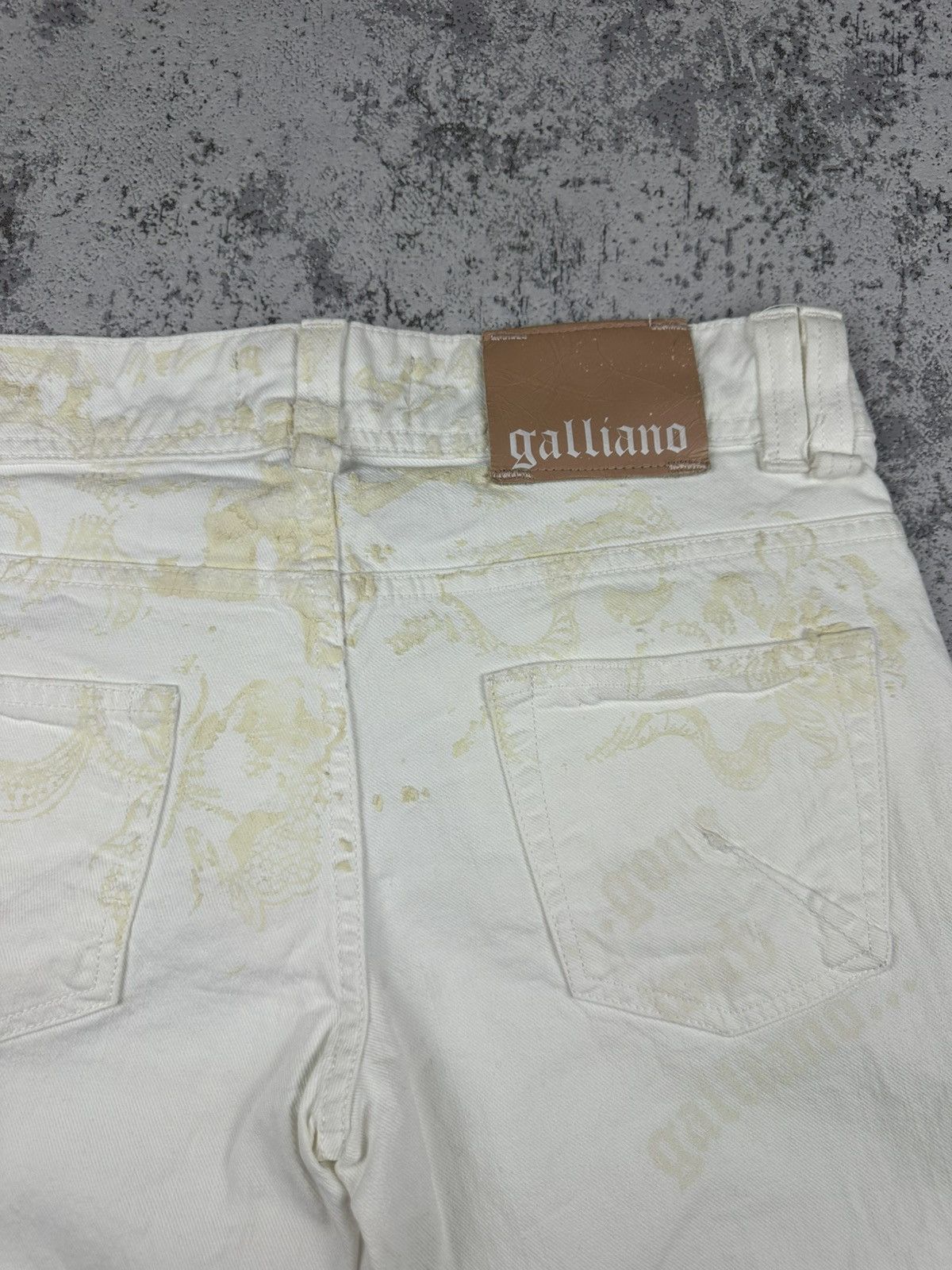 John Galliano Rare❗️John Galliano Distressed Denim Pants Size US 32 / EU 48 - 5 Thumbnail