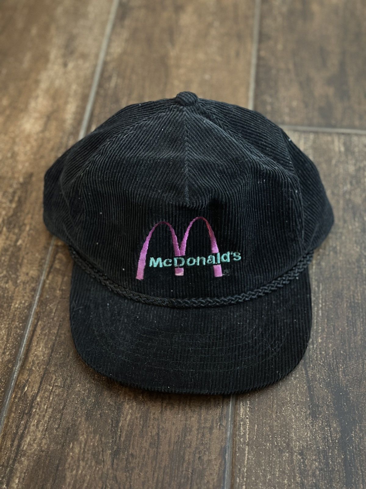 Vintage VTG Retro McDonalds Corduroy SnapBack Size ONE SIZE - 1 Thumbnail