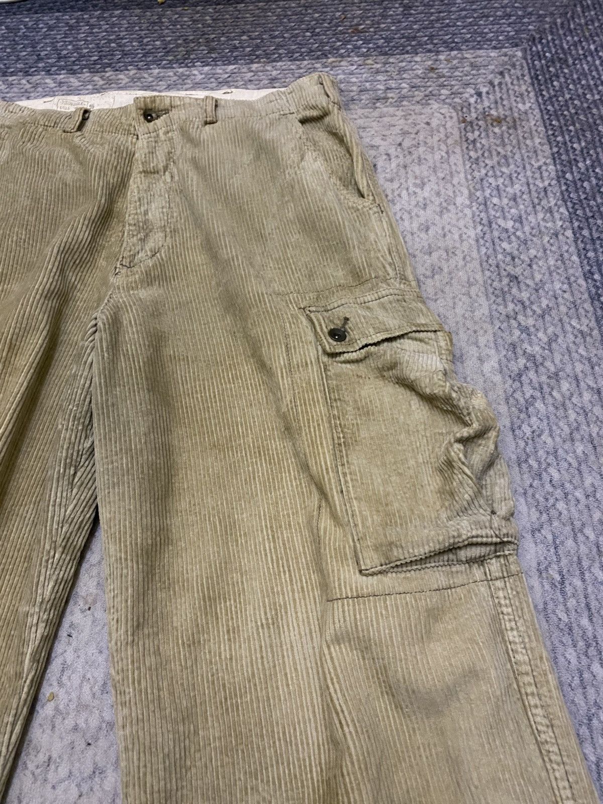 Johnbull JOHNBULL RIPPED FLARED CARGO CORDUROY PANT Size US 33 - 5 Thumbnail