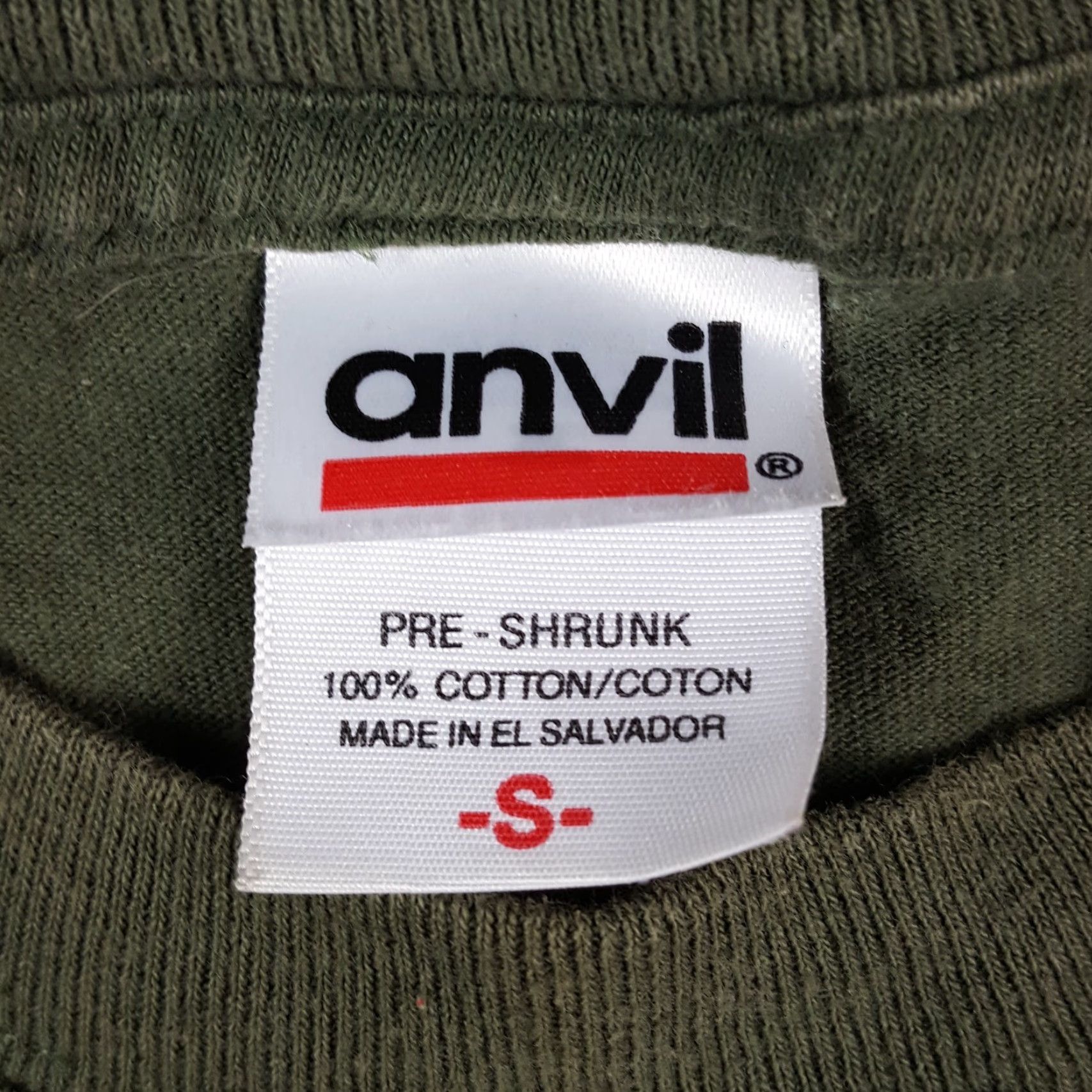 Anvil VINTAGE Anvil Alaska T-Shirt Men’s XS Short Sleeve Crew Neck Green 90s Bear Wrap Around Print Retro Nature Bear Mens XS Size US XS / EU 42 / 0 - 6 Thumbnail