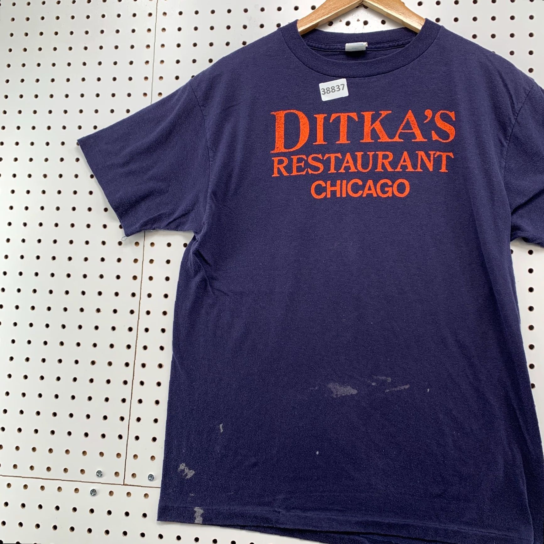 Vintage Vintage 80s Sports T-Shirt Men XL Blue Graphic Print Chicago Ditkas Restaurant Made USA Size US XL / EU 56 / 4 - 3 Thumbnail