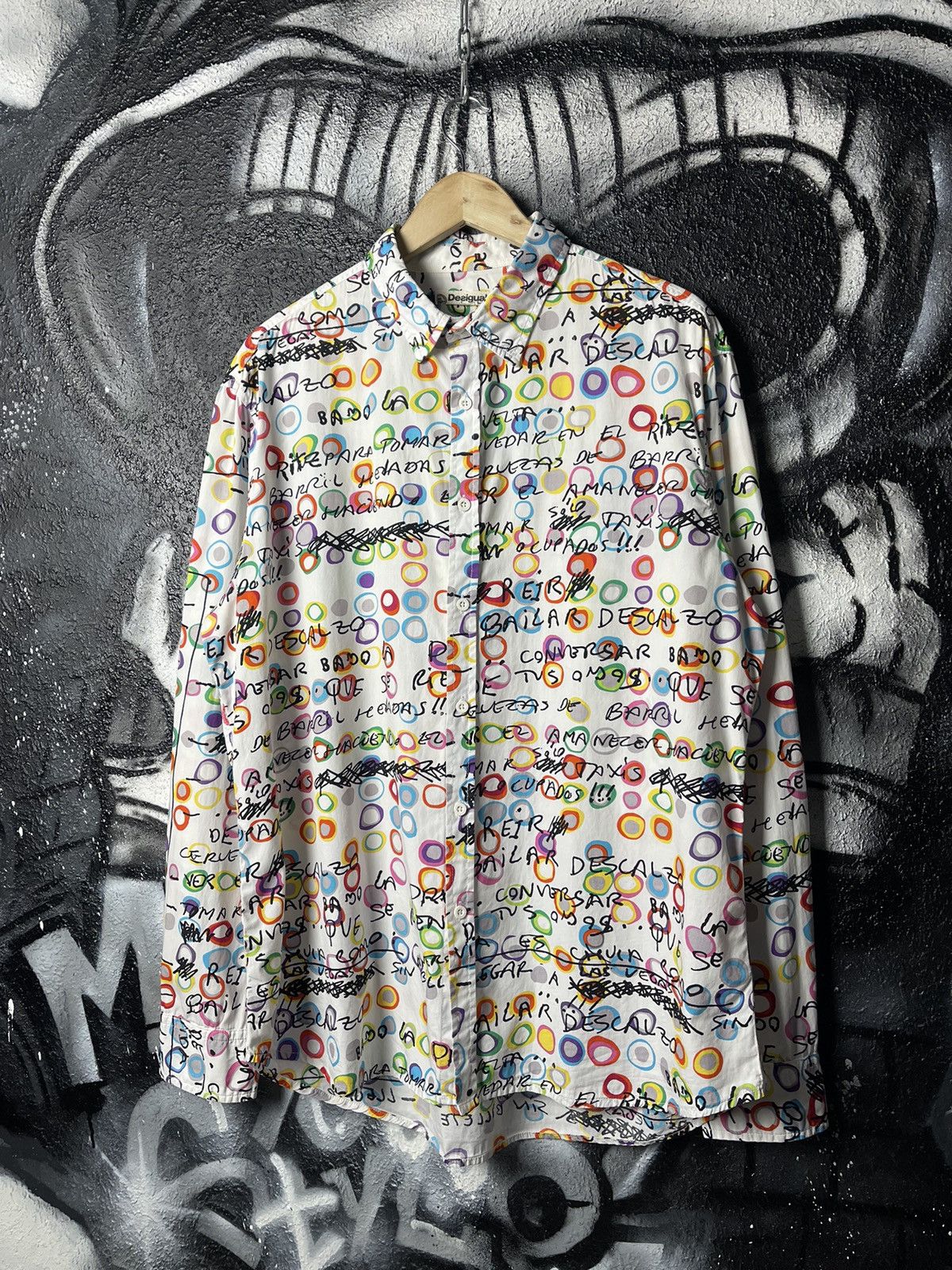 Desigual Desigual Multicolour Designer Art Graffiti Shirt Size 2XL Size US XXL / EU 58 / 5 - 1 Thumbnail