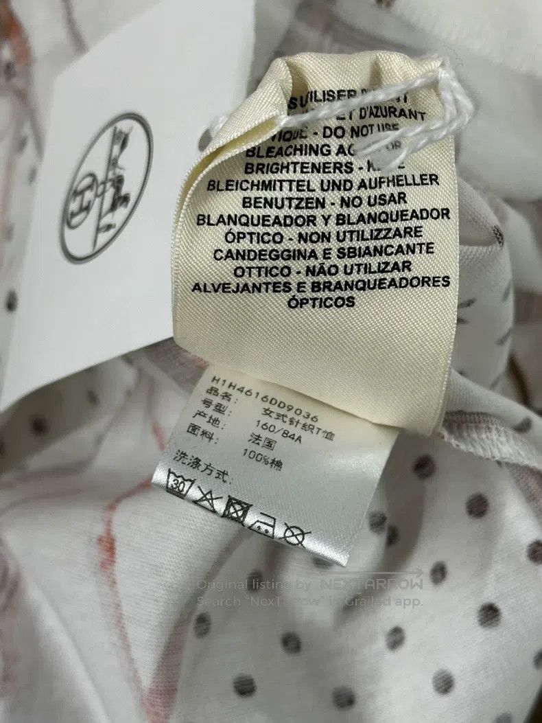Hermes Hermes Printed Polka Dot Short Sleeve T-Shirt Size XS / US 0-2 / IT 36-38 - 5 Thumbnail