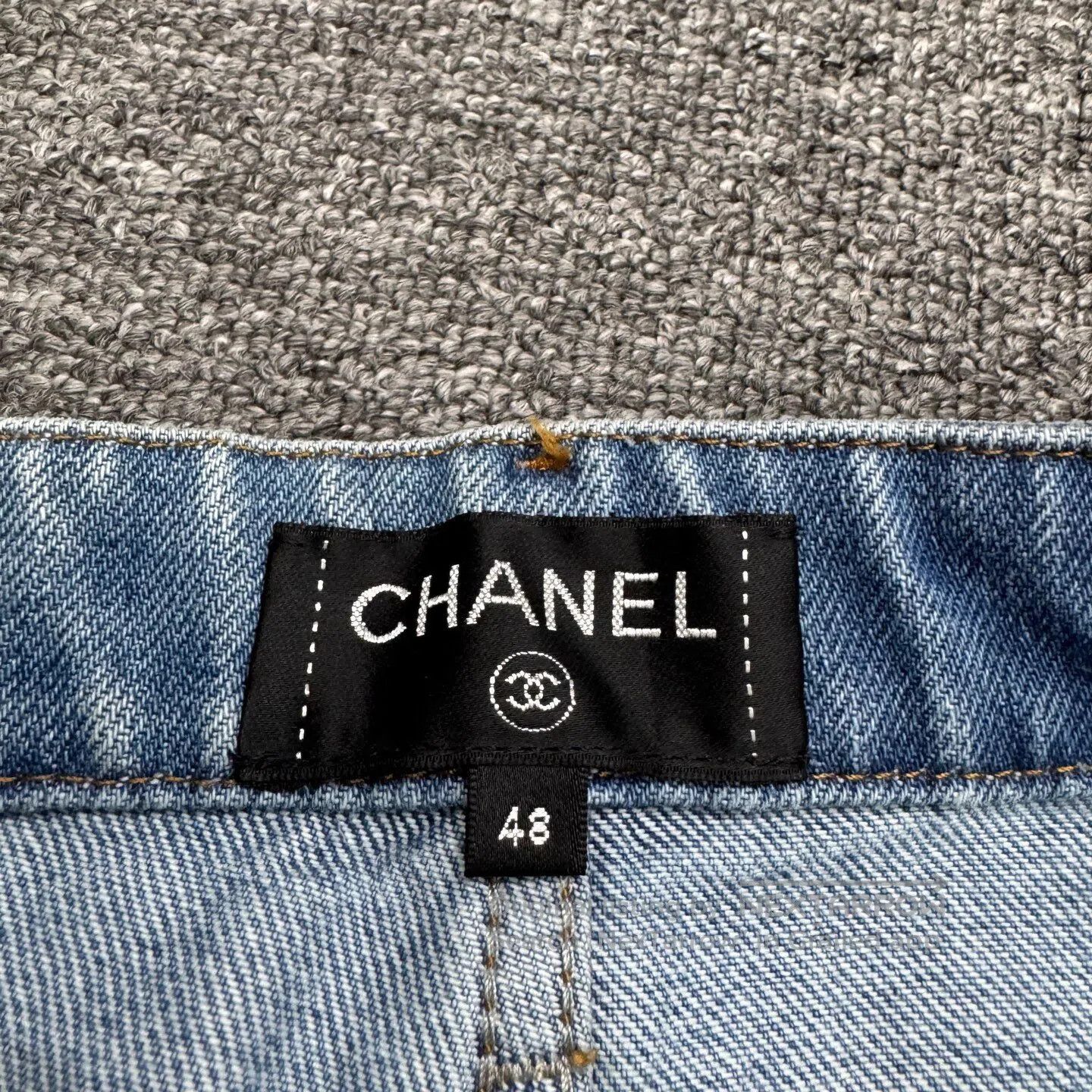 Chanel Chanel a hydraulic drill Letter jeans| Size US 31 - 4 Thumbnail