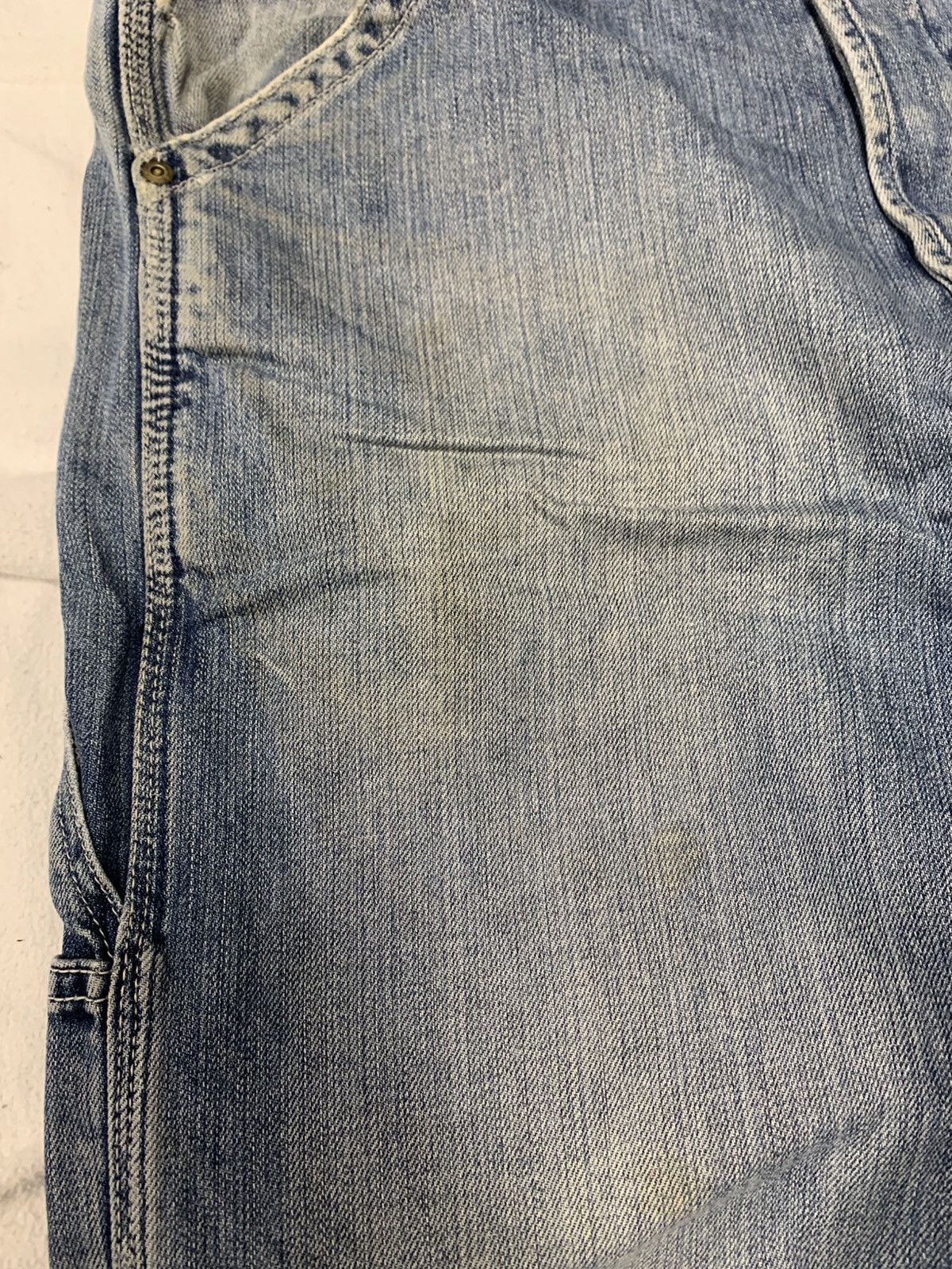 Japanese Brand × Lee BAGGY 90S DISTRESSED LEE DENIM PANTS JAPANESE CARHARTT STYLE Size US 36 / EU 52 - 12 Thumbnail