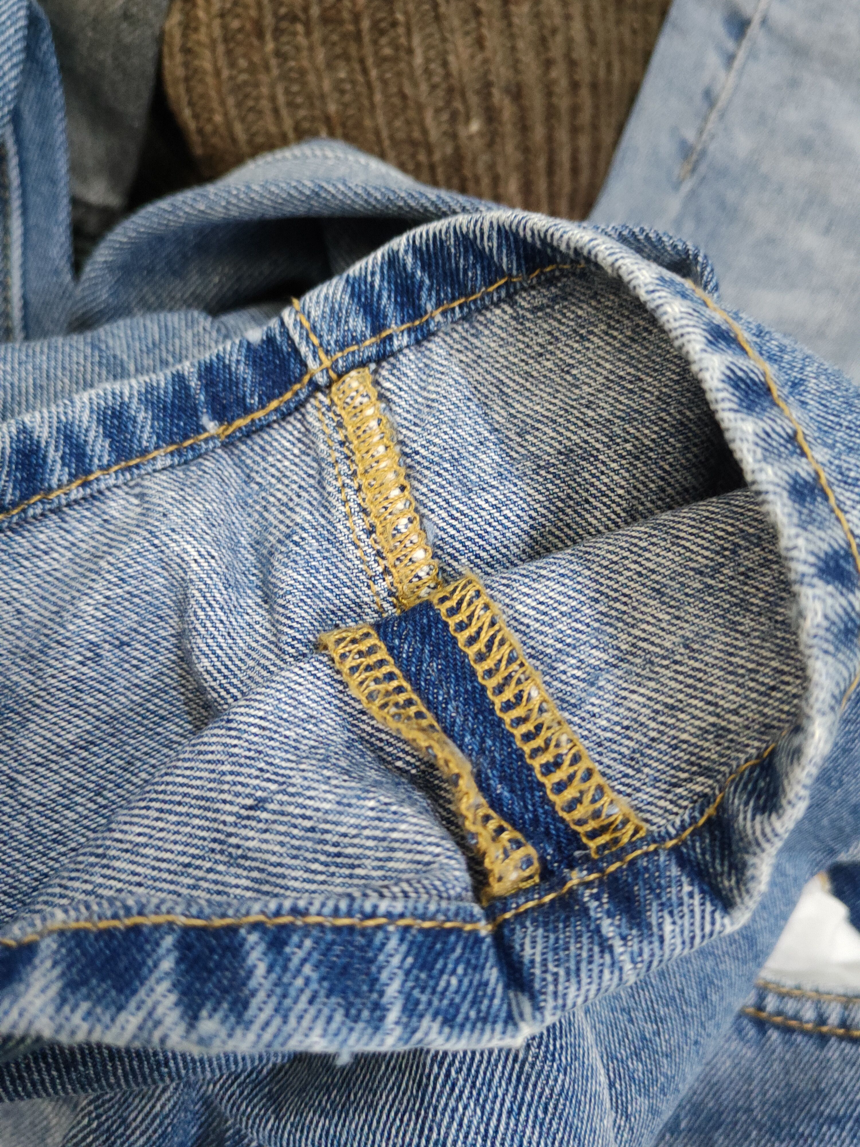 GU GU Blue Distressed Ripped denim Jeans #W1562 Size US 34 / EU 50 - 12 Thumbnail