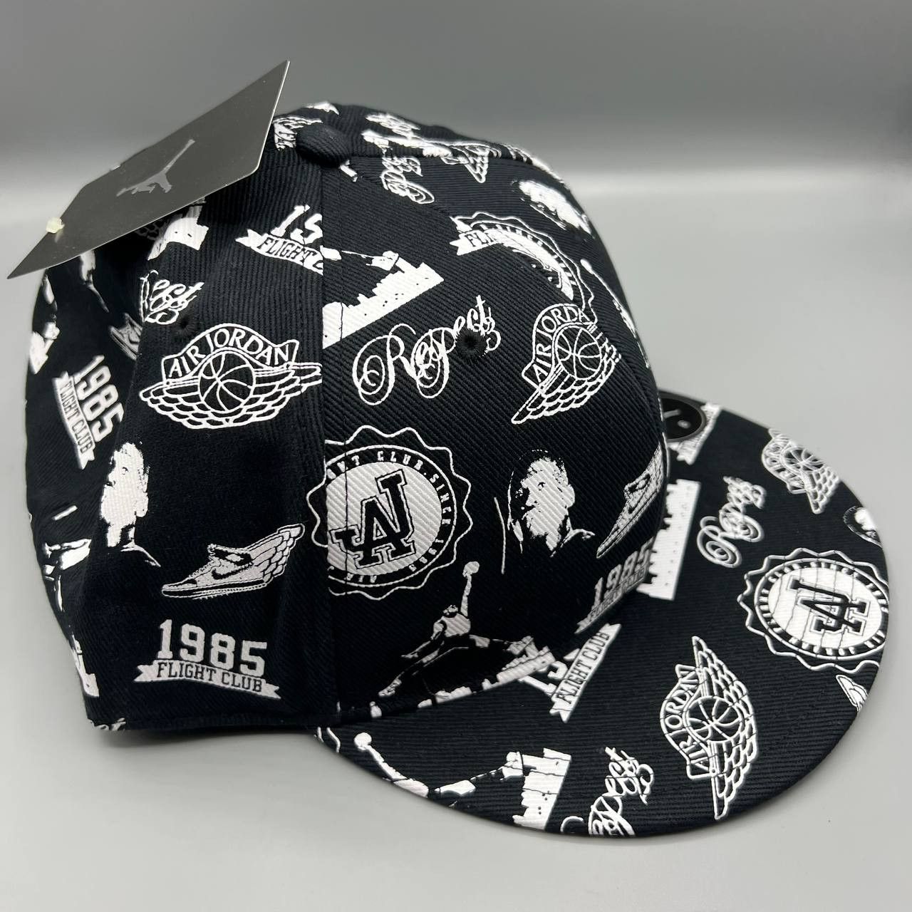 Jordan Brand Air Jordan Flight Hat Men 8 All Over Print Jumpman Fitted Size ONE SIZE - 7 Thumbnail
