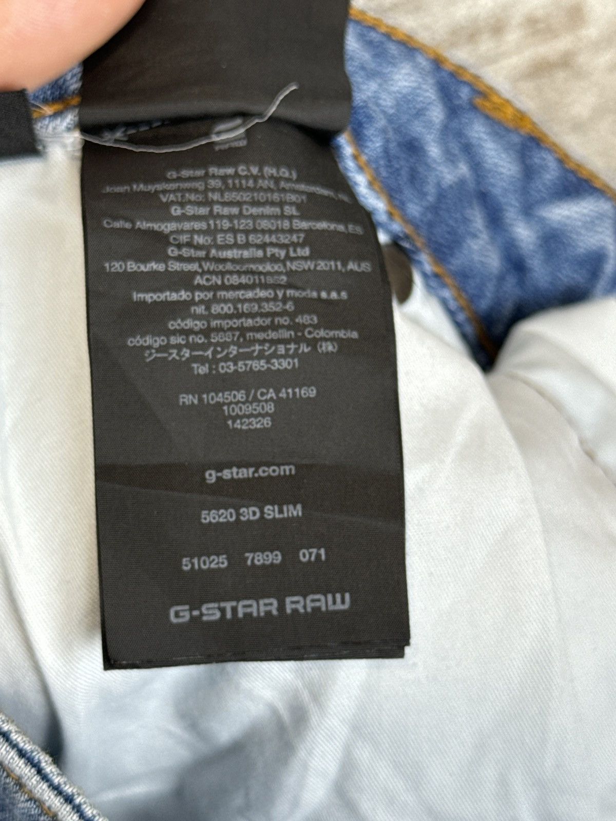 G-Star × Vintage Mens G Star Raw 5620 3D SLIM cargo pants jeans denim Size US 38 / EU 54 - 16 Thumbnail