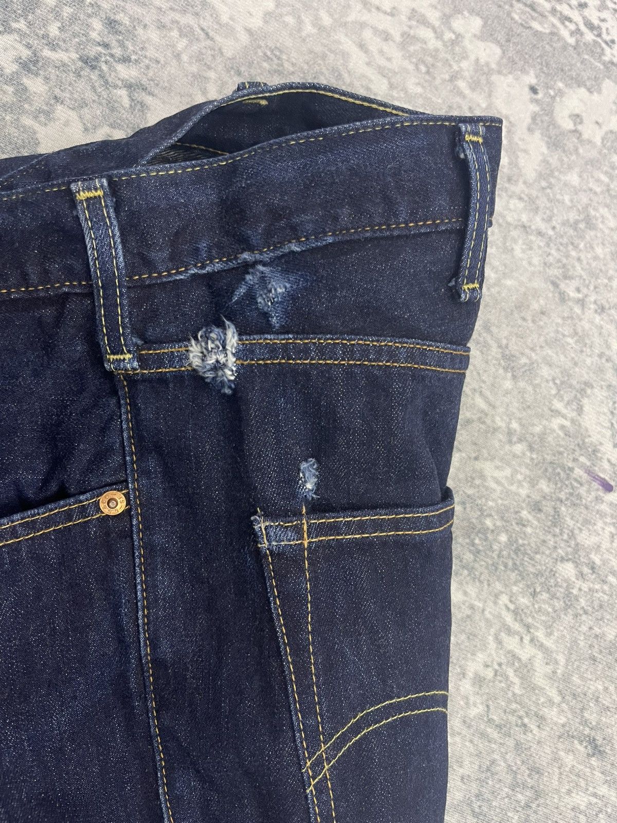 Levi's Vintage Levi's 502 Big E Selvedge Redline Denim Jeans Size US 44 / EU 60 - 7 Thumbnail