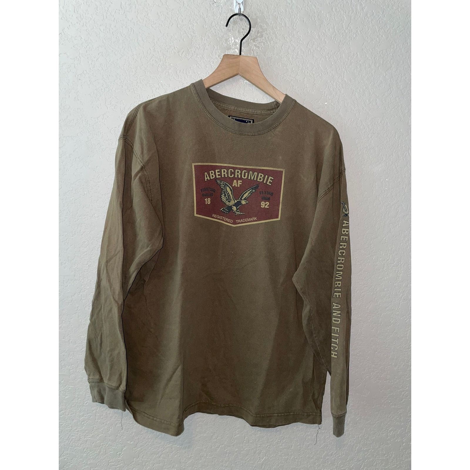 Abercrombie & Fitch Y2K Abercrombie & Fitch Fighting Eagles Shirt Long Sleeve L Size US L / EU 52-54 / 3 - 1 Thumbnail
