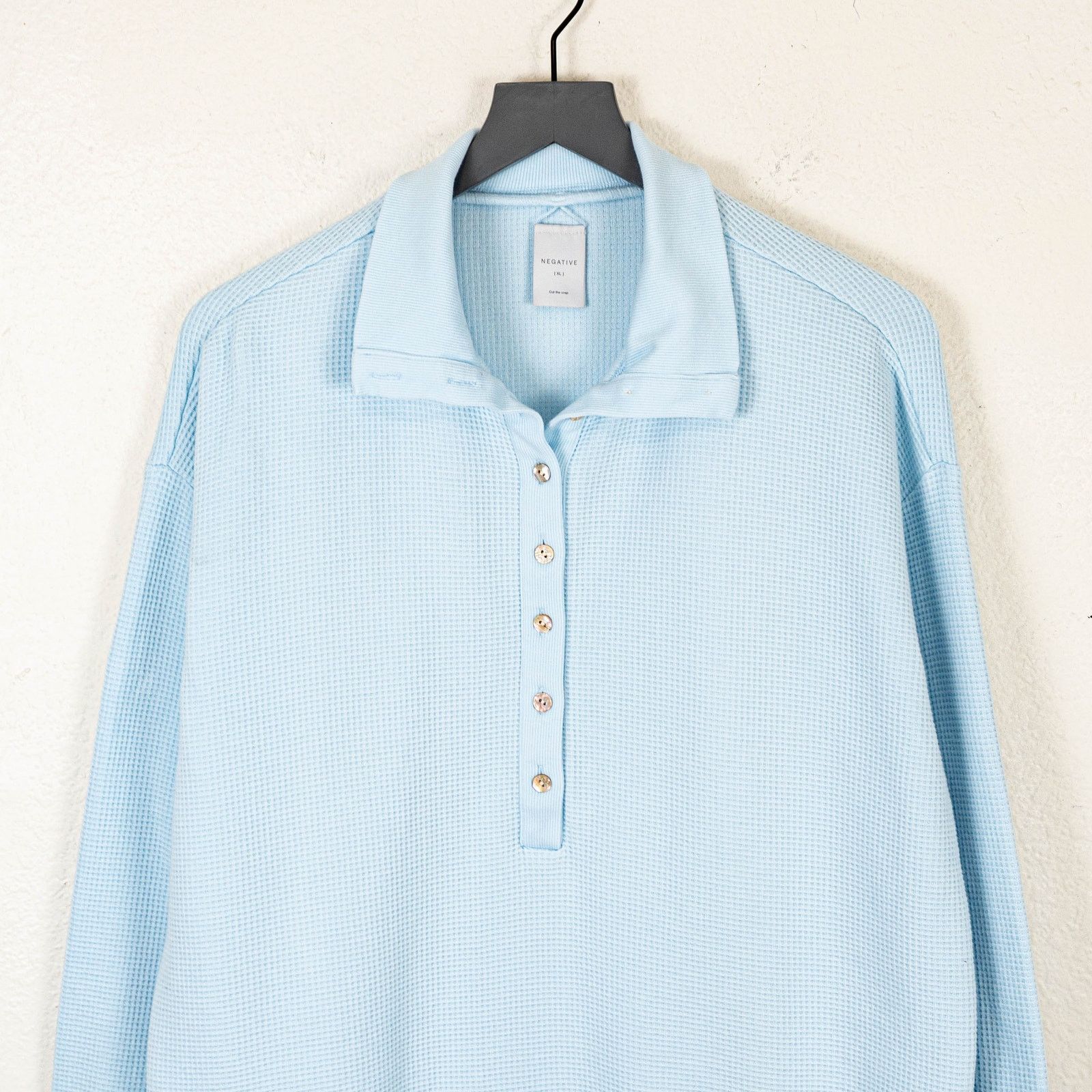 Other NEGATIVE undewear The Waffle Knit Pullover Blue Glacier XL Size XL / US 12-14 / IT 48-50 - 5 Thumbnail