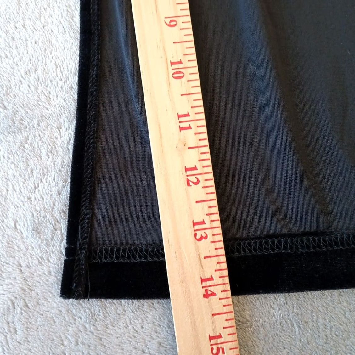 Vintage Sag Harbor Skirt Long Maxi Black Velour Drawstring Slit S Womens Related: Elastic Waist, Machine Washable, Polyester Spandex, Solid Pattern Size 28" / US 6 / IT 42 - 7 Thumbnail