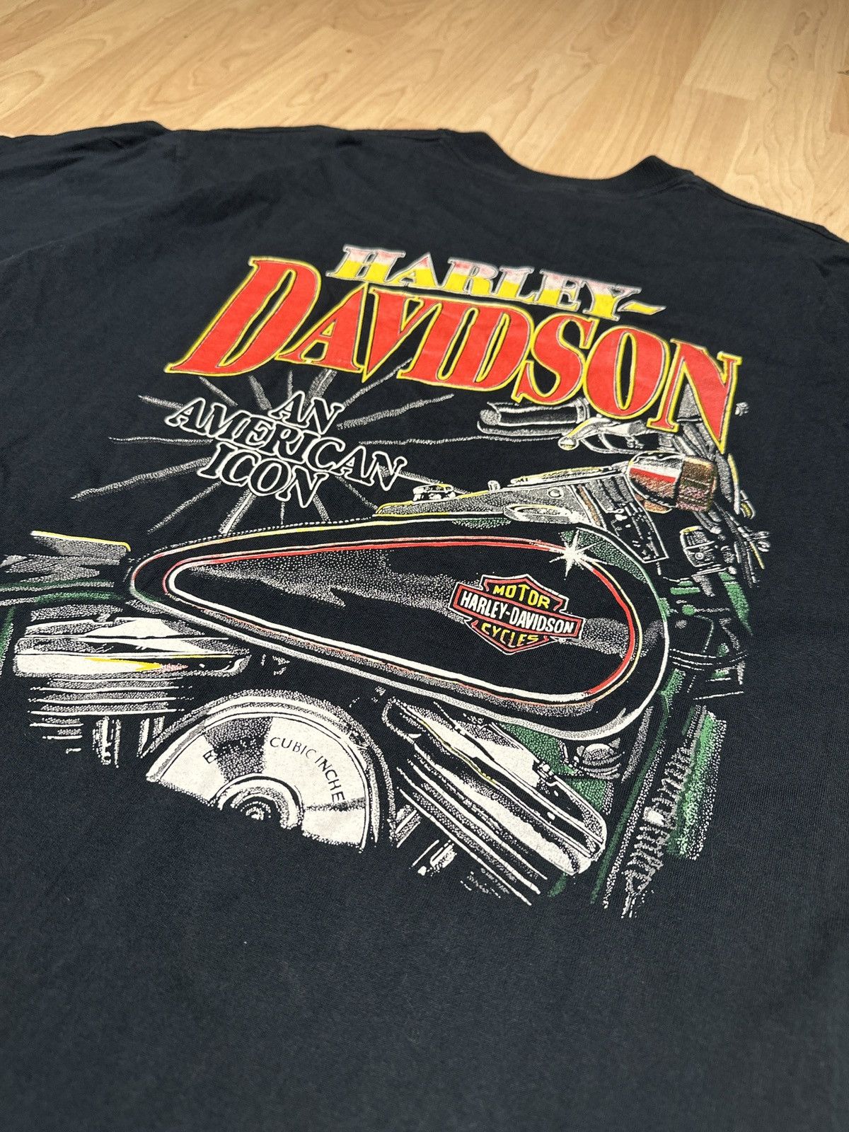 Harley Davidson × Vintage Vintage 90s 1995 An American Icon Harley Davidson T-Shirt XL Size US XL / EU 56 / 4 - 2 Thumbnail
