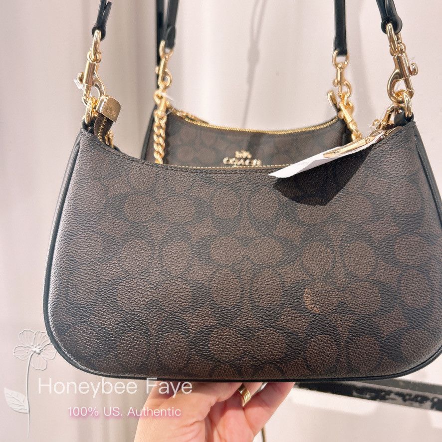 Coach Teri Shoulder Bag In Signature Canvas CV933 Size ONE SIZE - 4 Thumbnail